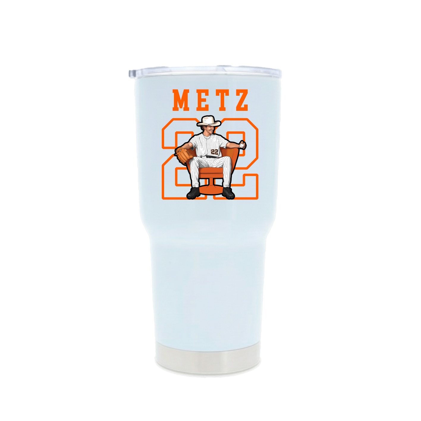 30oz Stainless Steel Tumbler — Shirsey in White