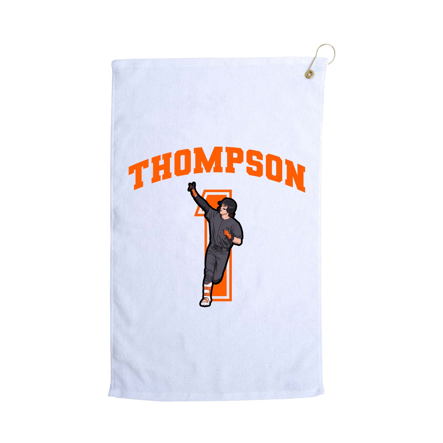 Golf Towel — Number in White