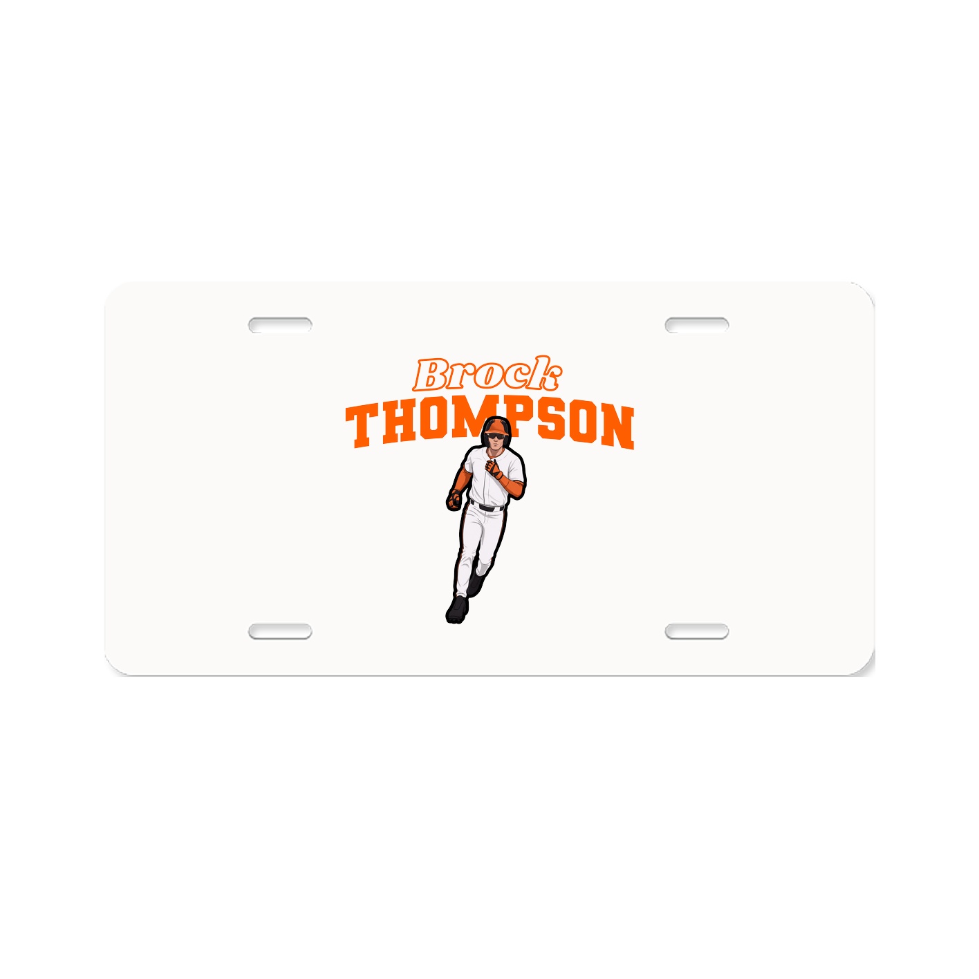 License Plate — Name Arch in Classic