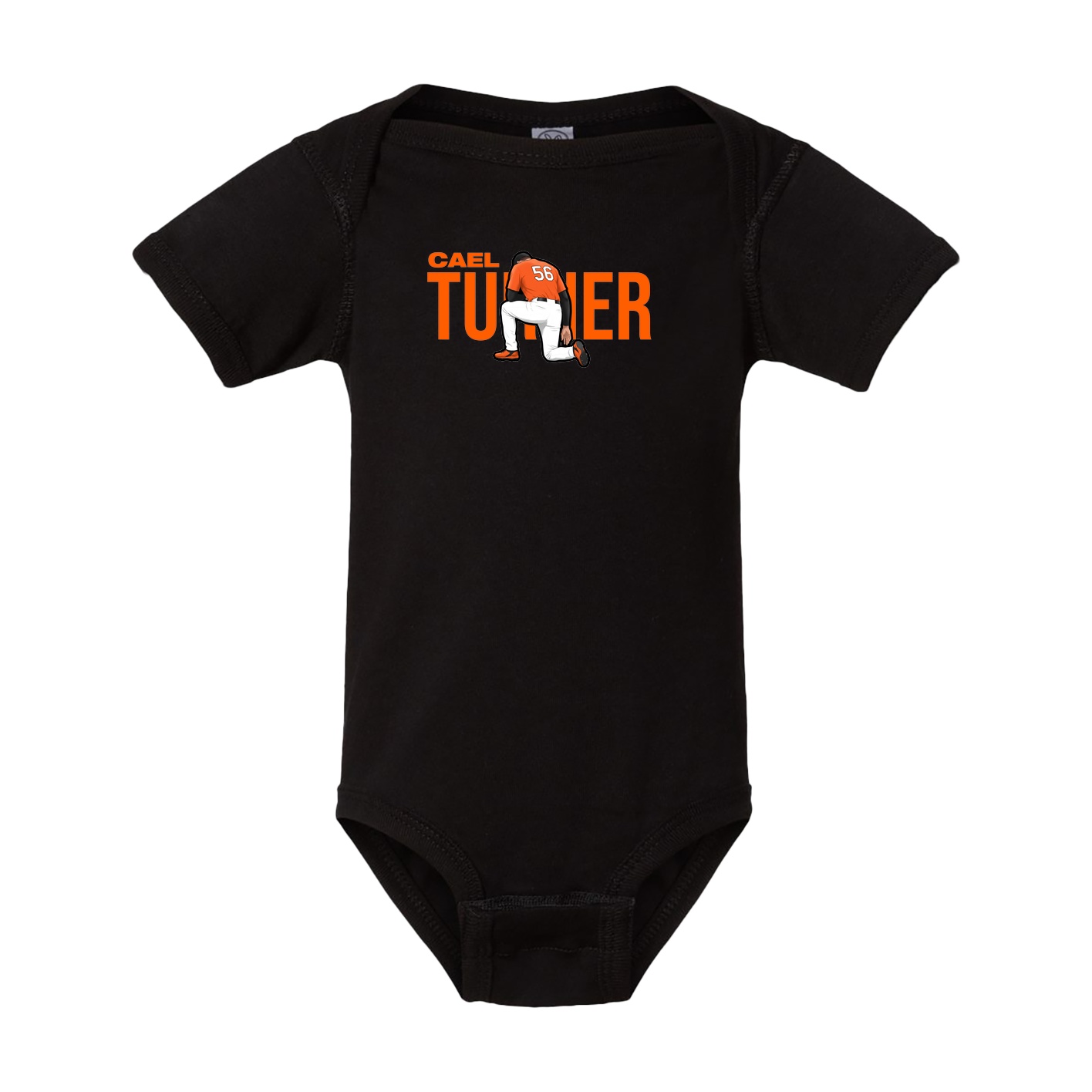 Baby Onesie — Player Name in Black