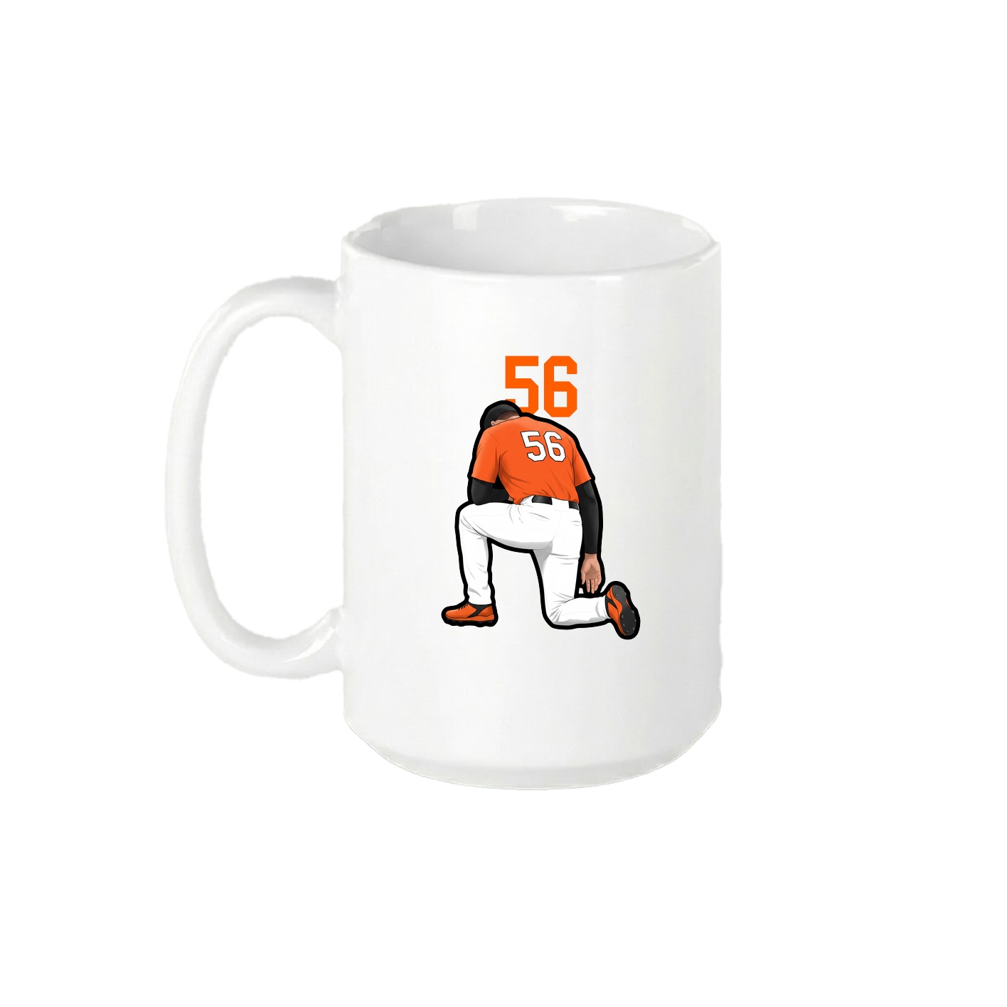 15oz Coffee Mug — Number Top in White