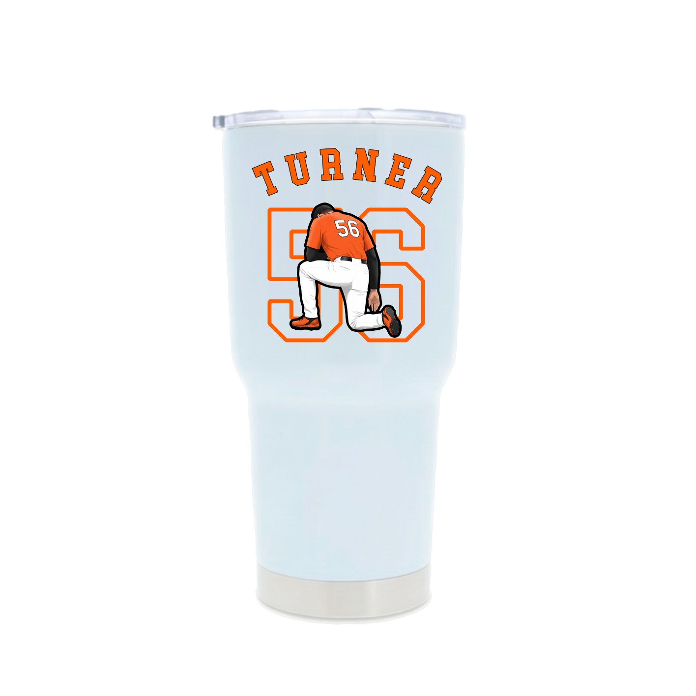30oz Stainless Steel Tumbler — Shirsey Arch in White