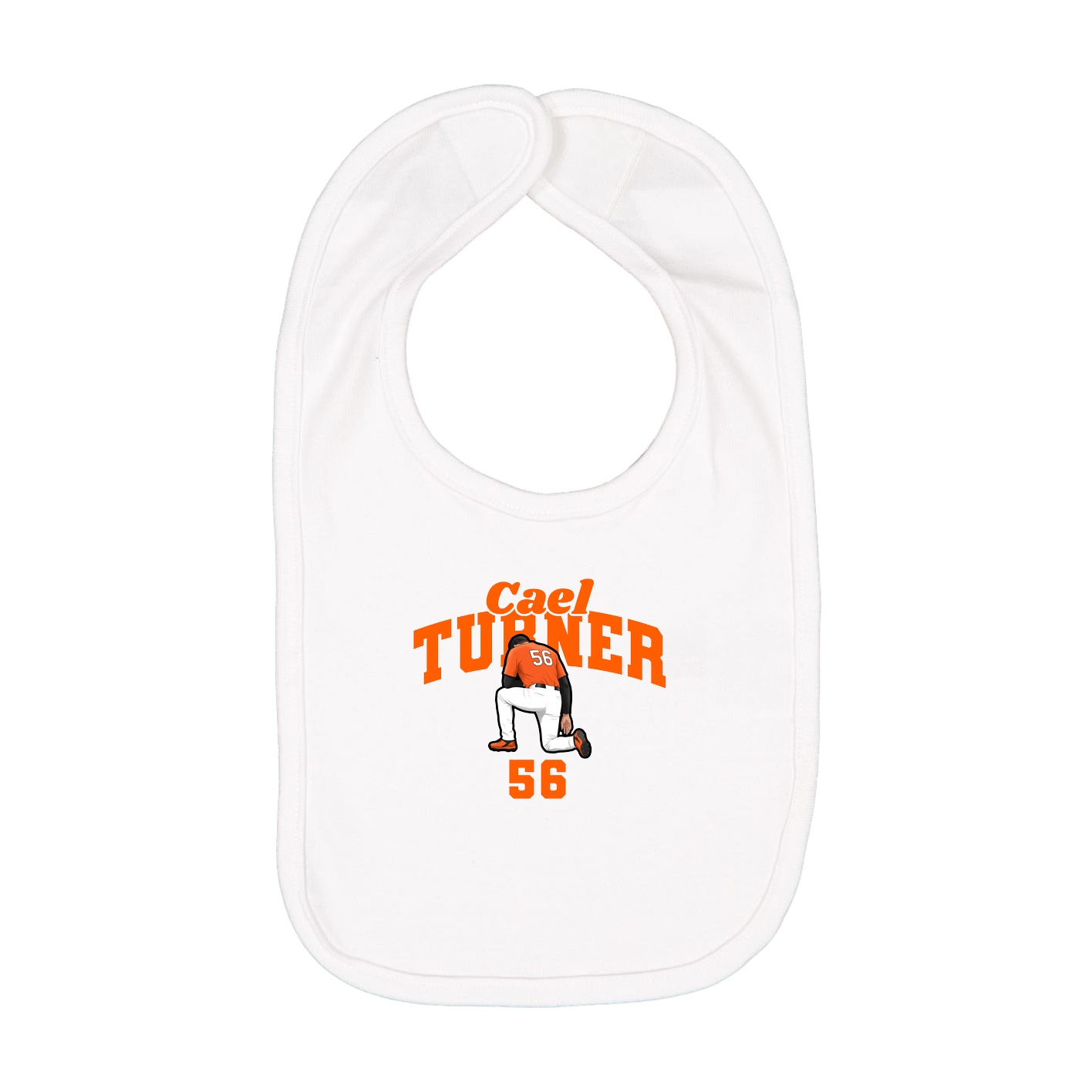Infant Bib — Signature Arch in White