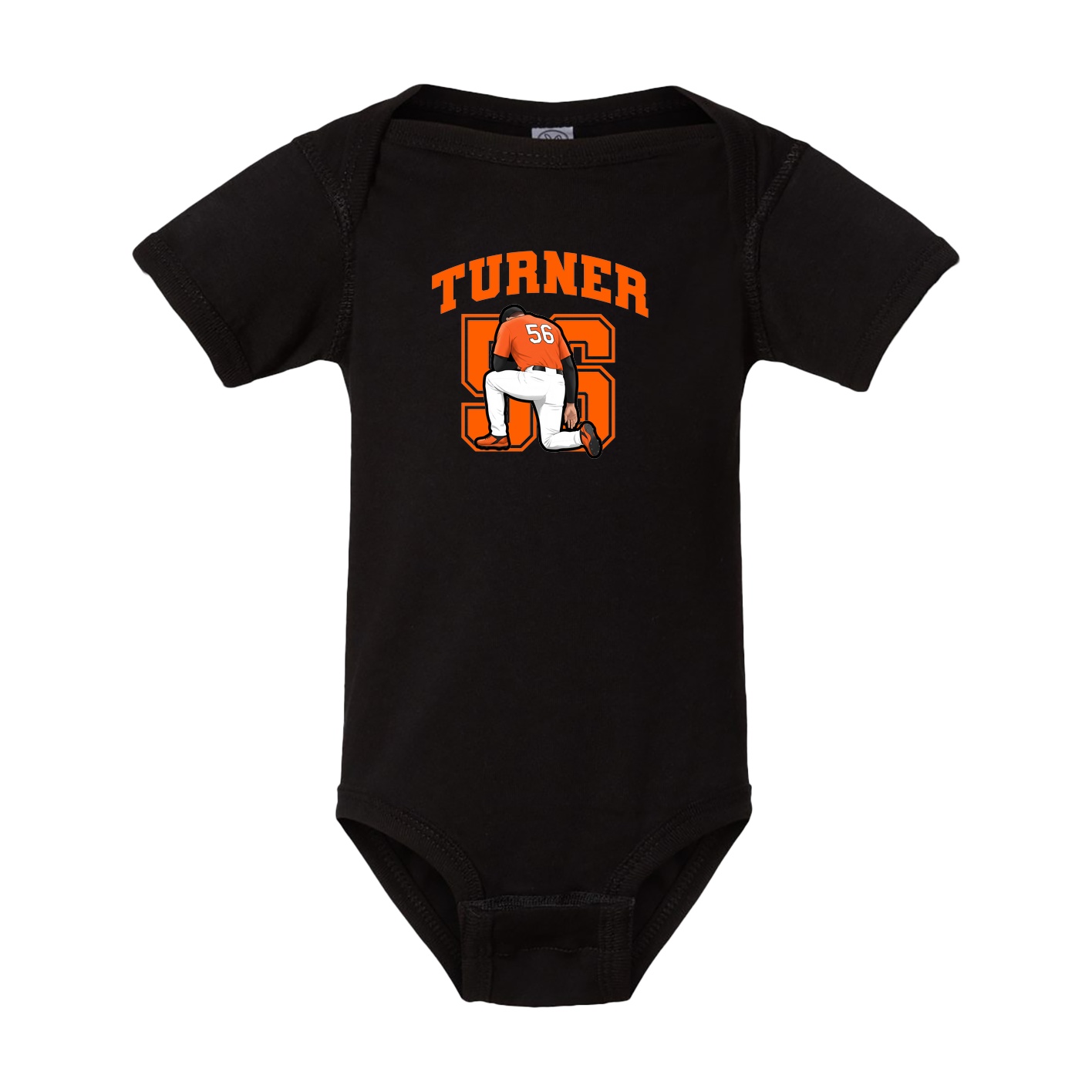 Baby Onesie — Number in Black