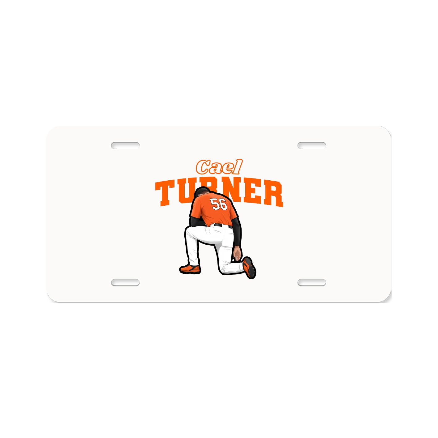 License Plate — Name Arch in Classic