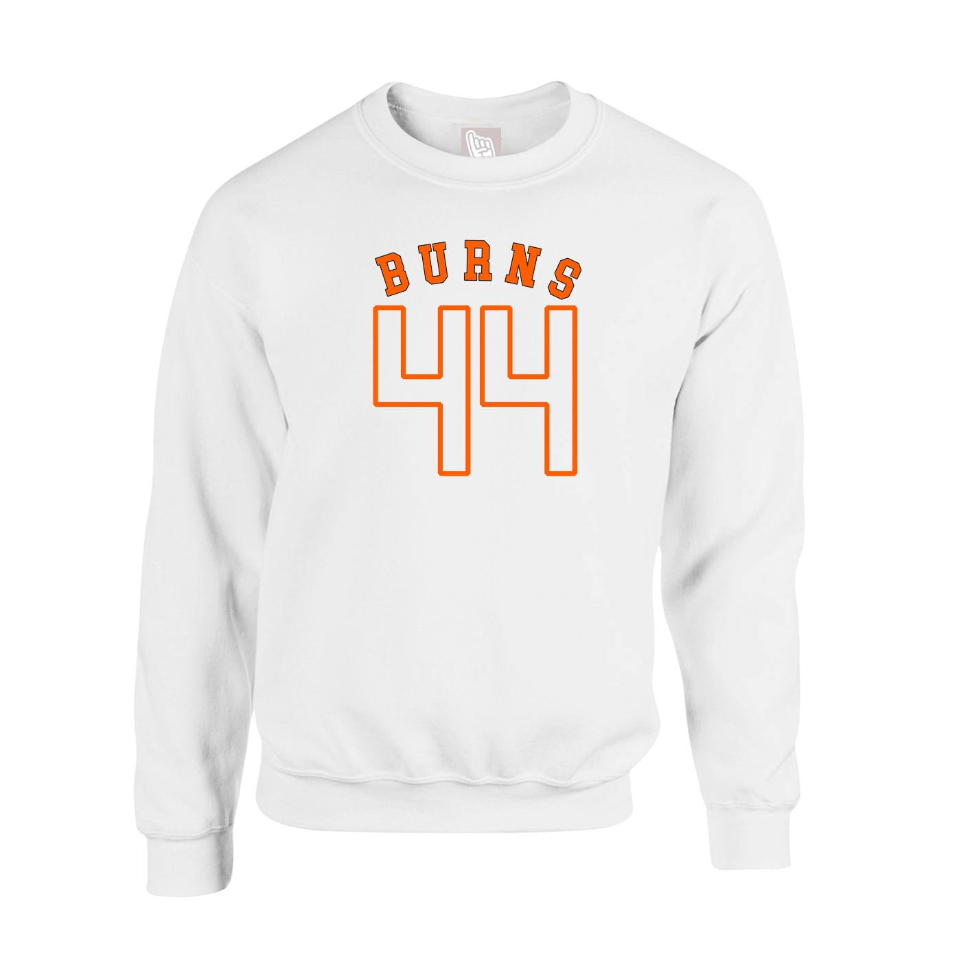 Fleece Crew — Shirsey Arch in White