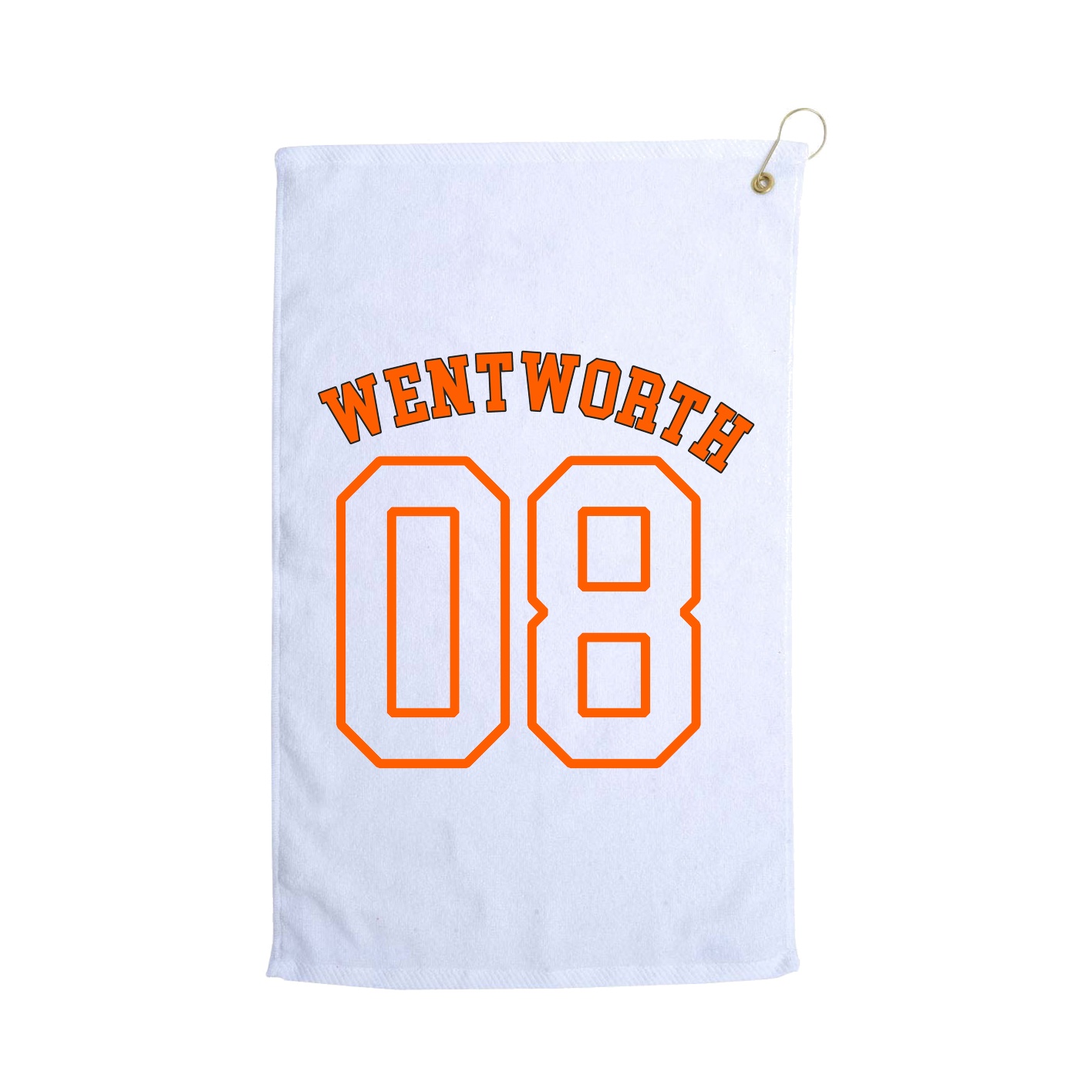 Golf Towel — Shirsey Arch in White