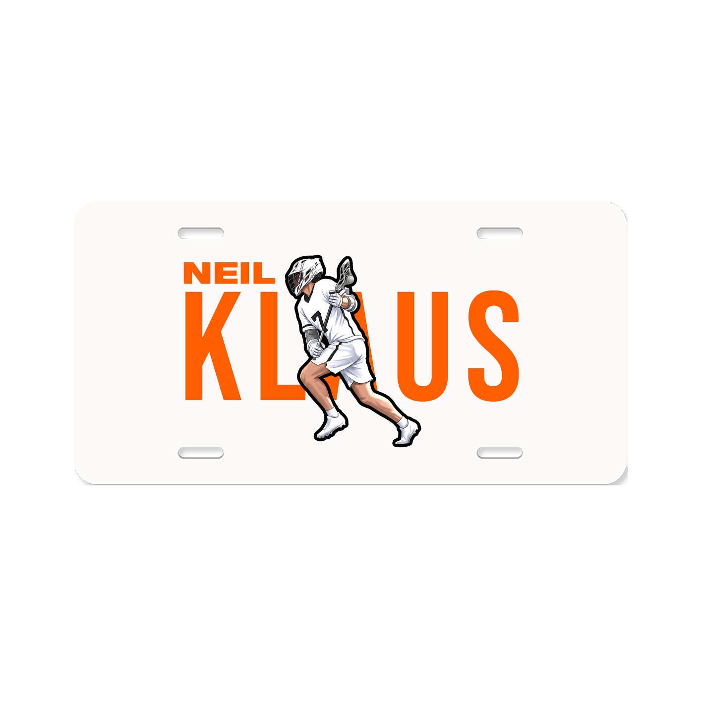 License Plate — Player Name in Classic