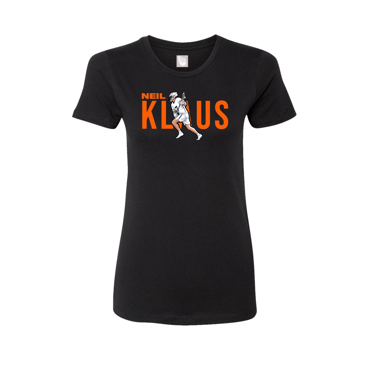Fitted Women's Tee — Player Name in Black