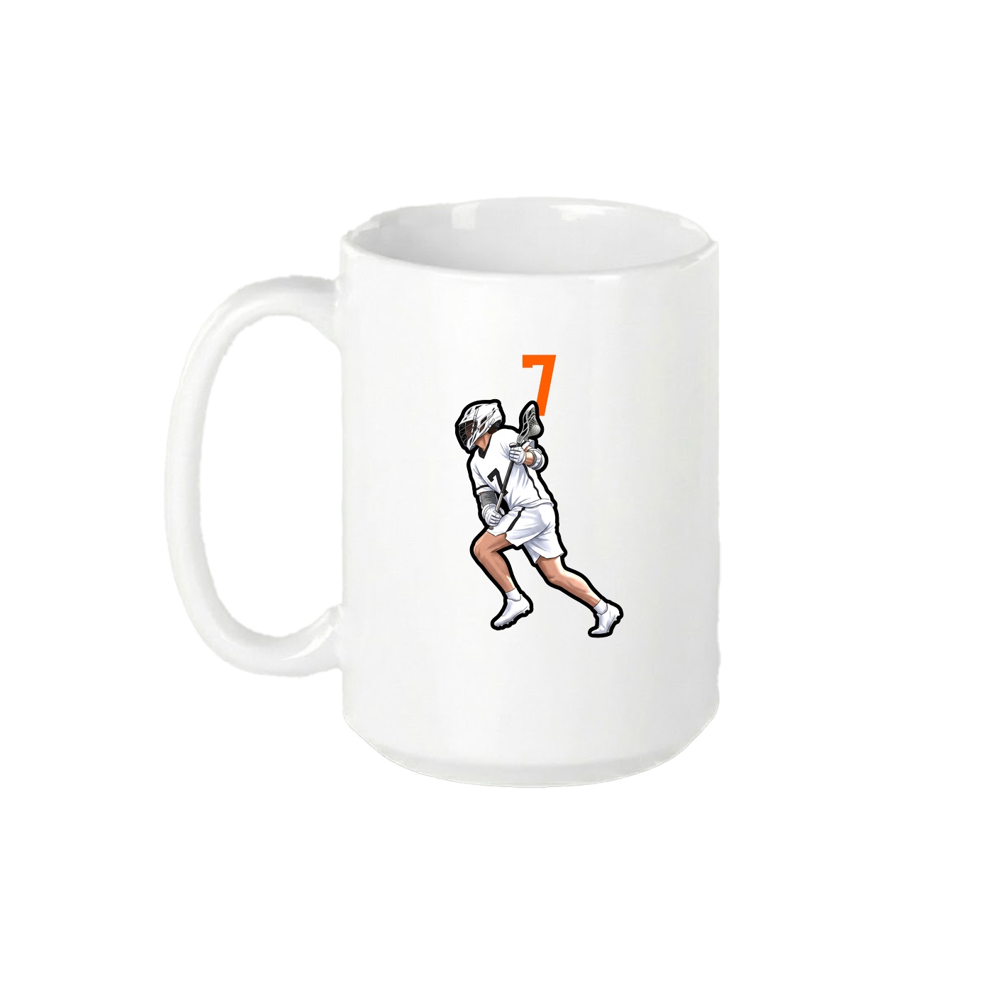 15oz Coffee Mug — Number Top in White