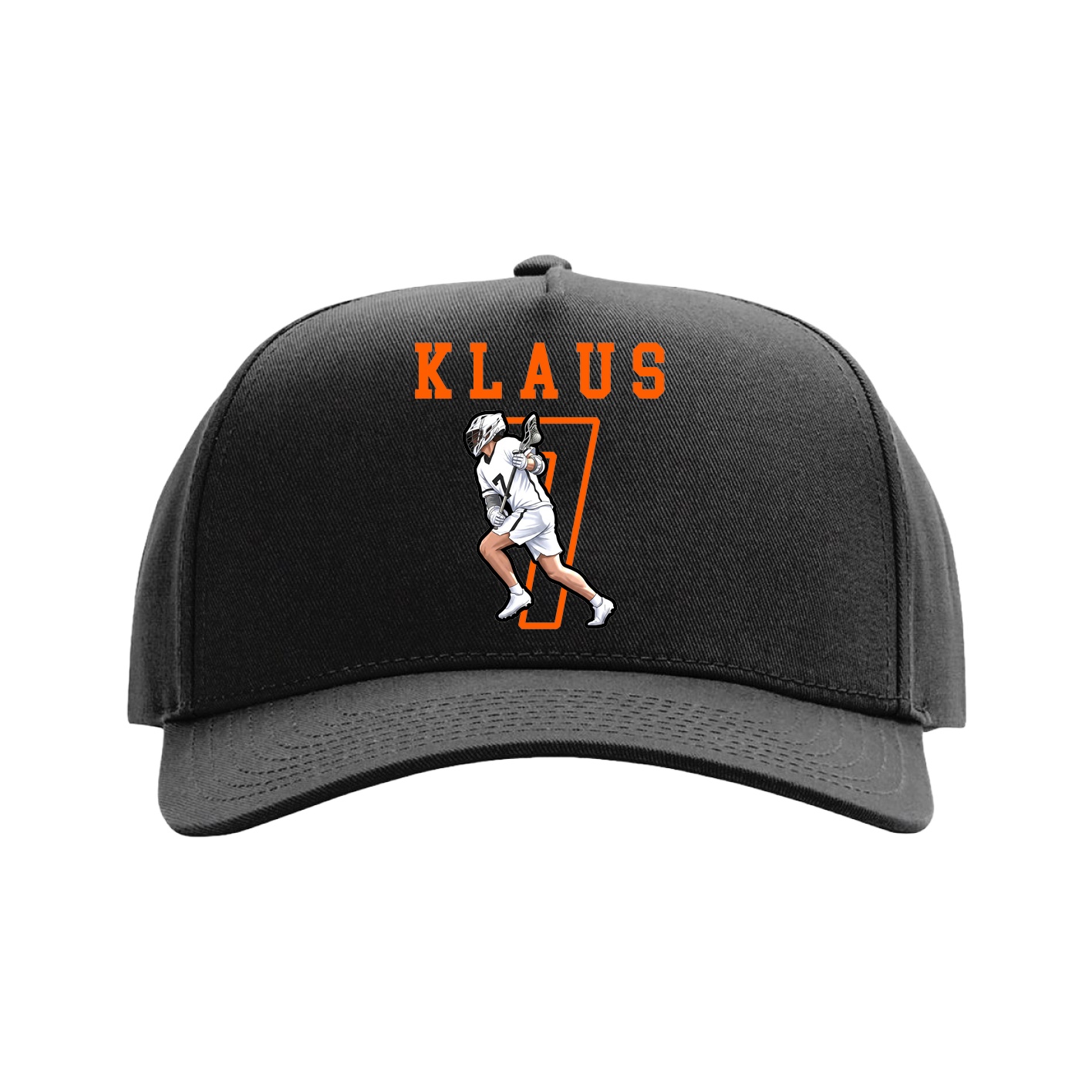 Full Fabric Five-Panel Champ Cap — Shirsey in Black
