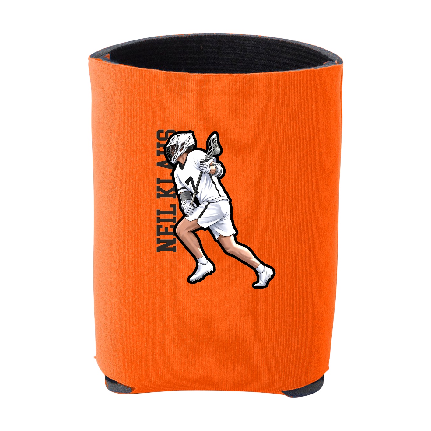 Can Holder — Name Vertical in Orange