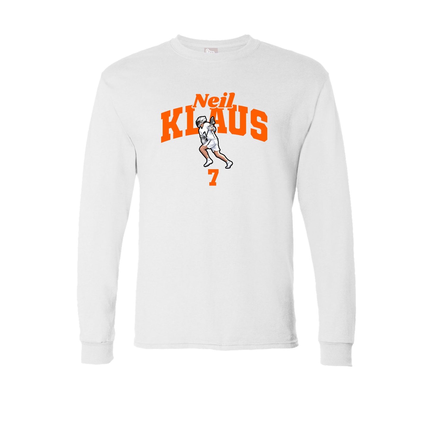 Long Sleeve Tee — Signature Arch in White