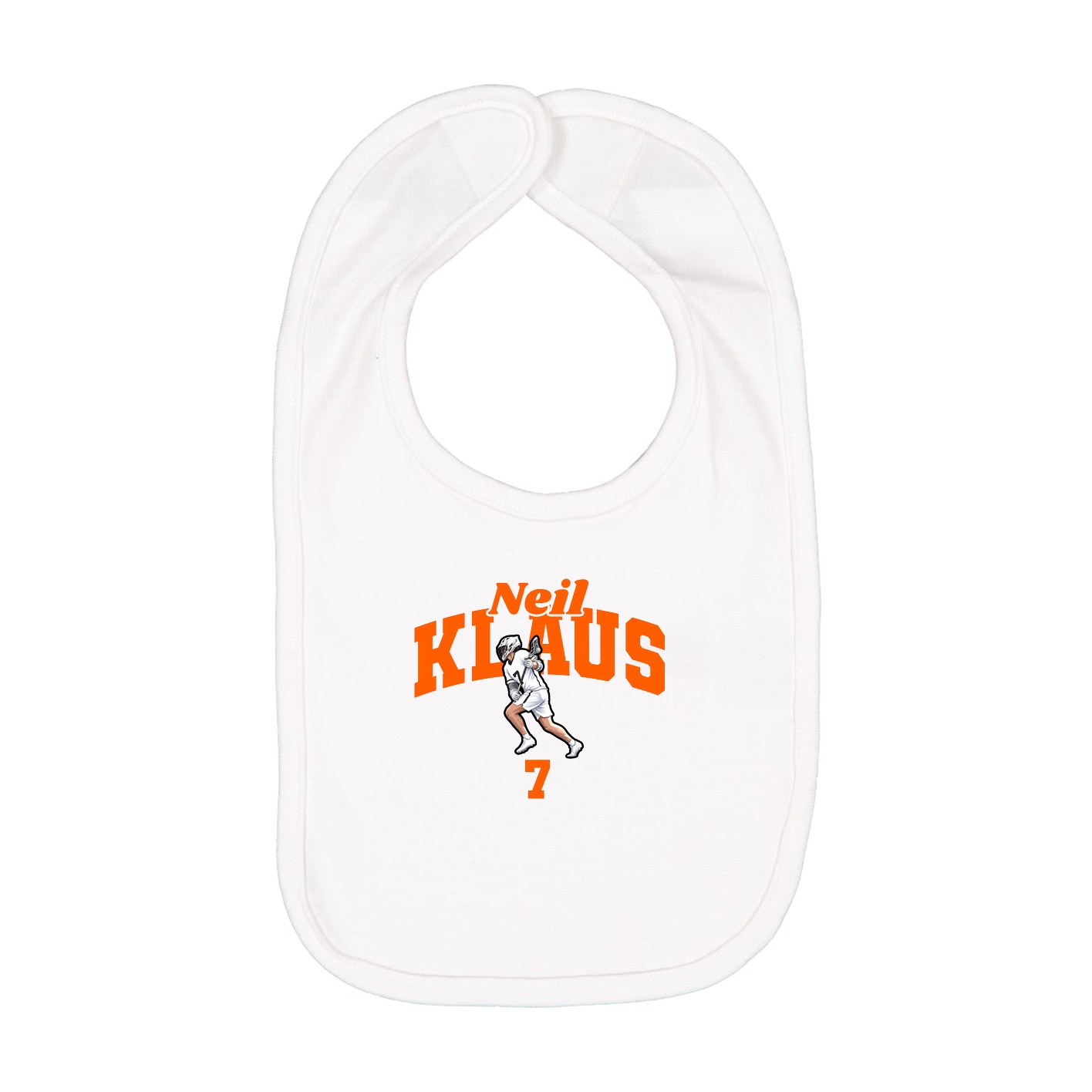 Infant Bib — Signature Arch in White