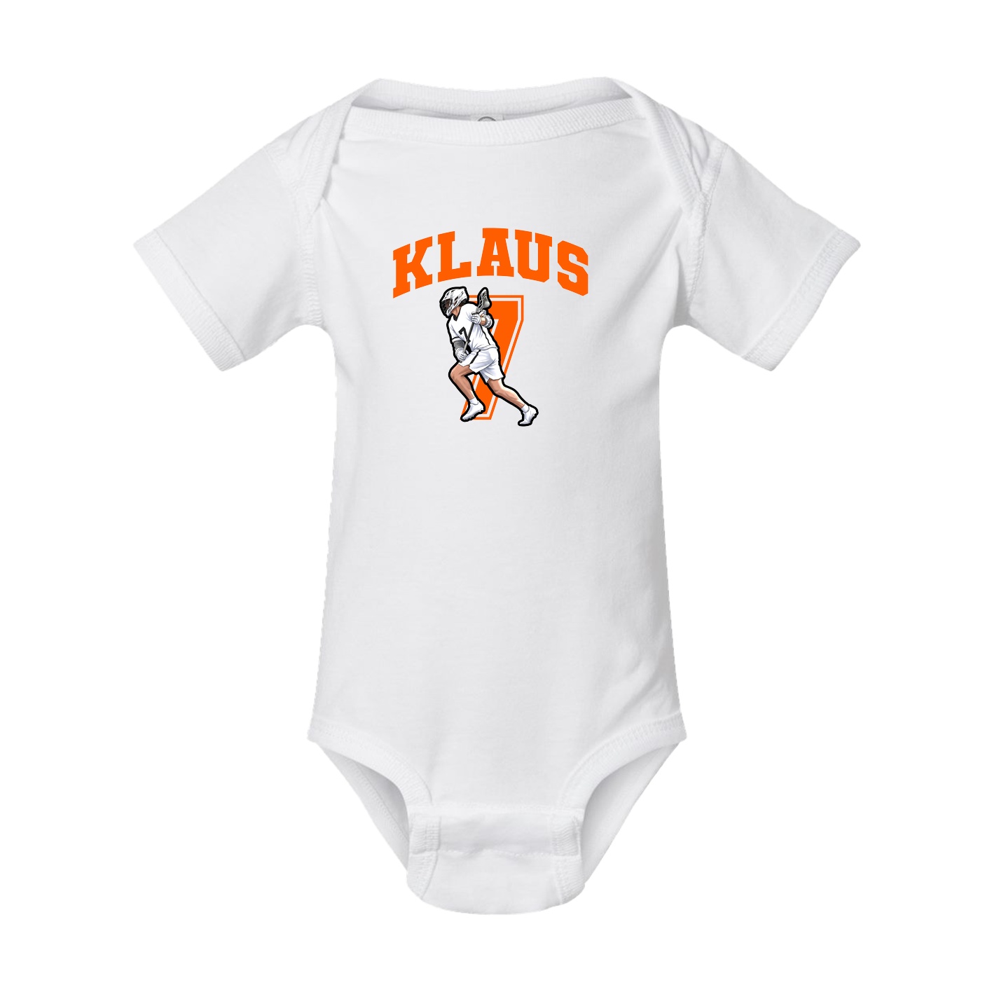 Baby Onesie — Number in White