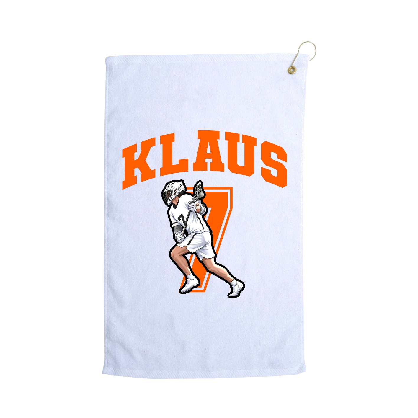 Golf Towel — Number in White