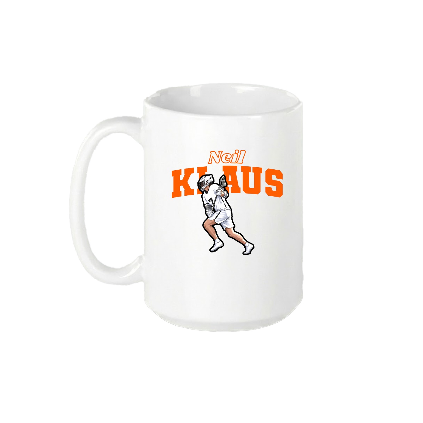 15oz Coffee Mug — Name Arch in White