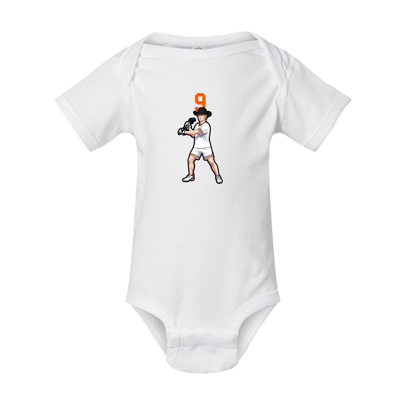 Baby Onesie — Number Top in White