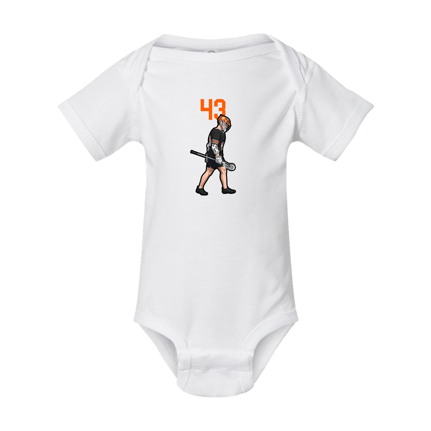 Baby Onesie — Number Top in White