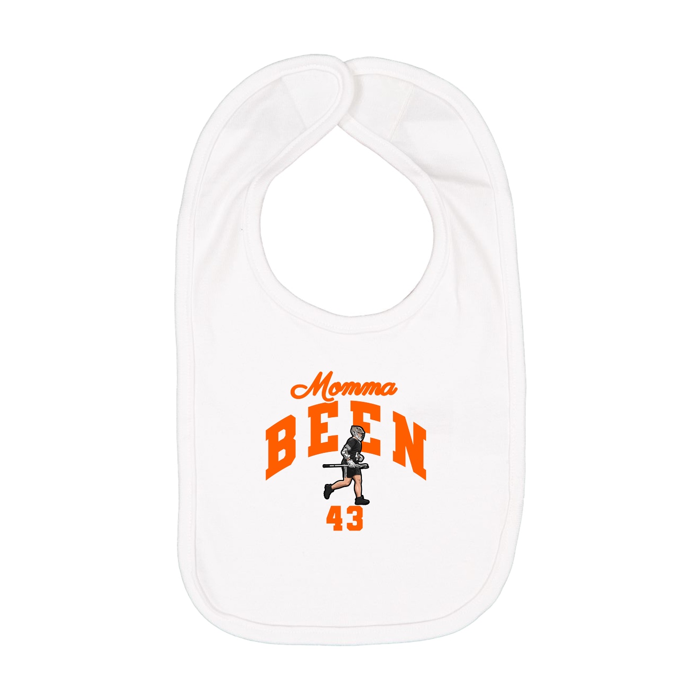 Infant Bib — Mothers Day Arch in White