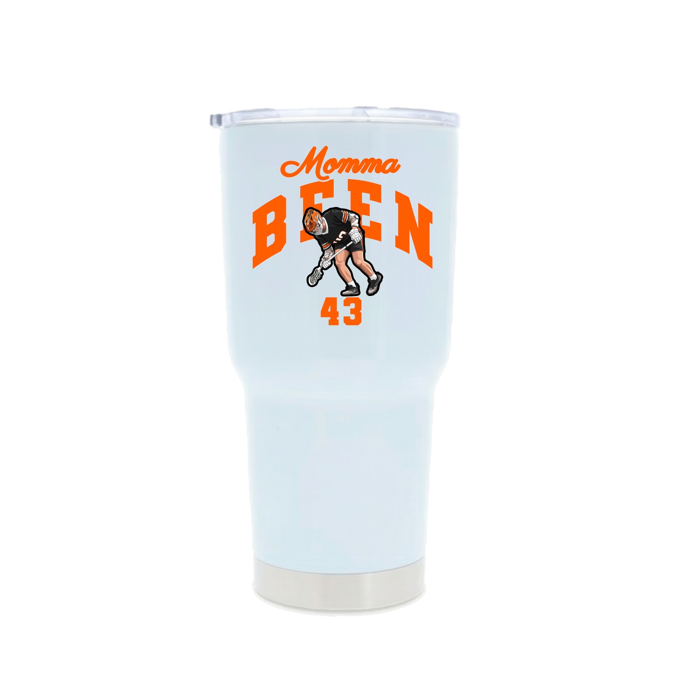 30oz Stainless Steel Tumbler — Mothers Day Arch in White