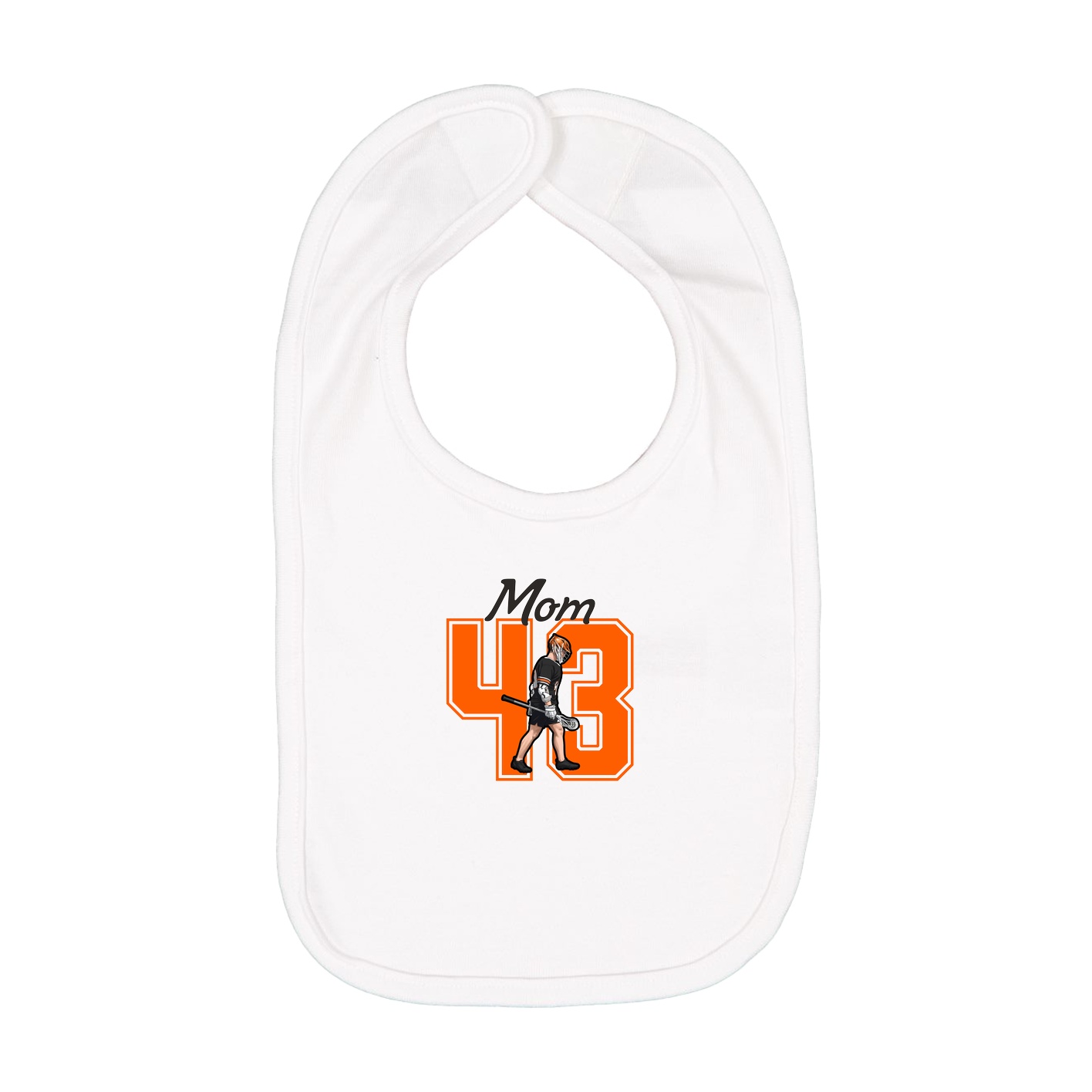 Infant Bib — Mothers Day Shirsey in White