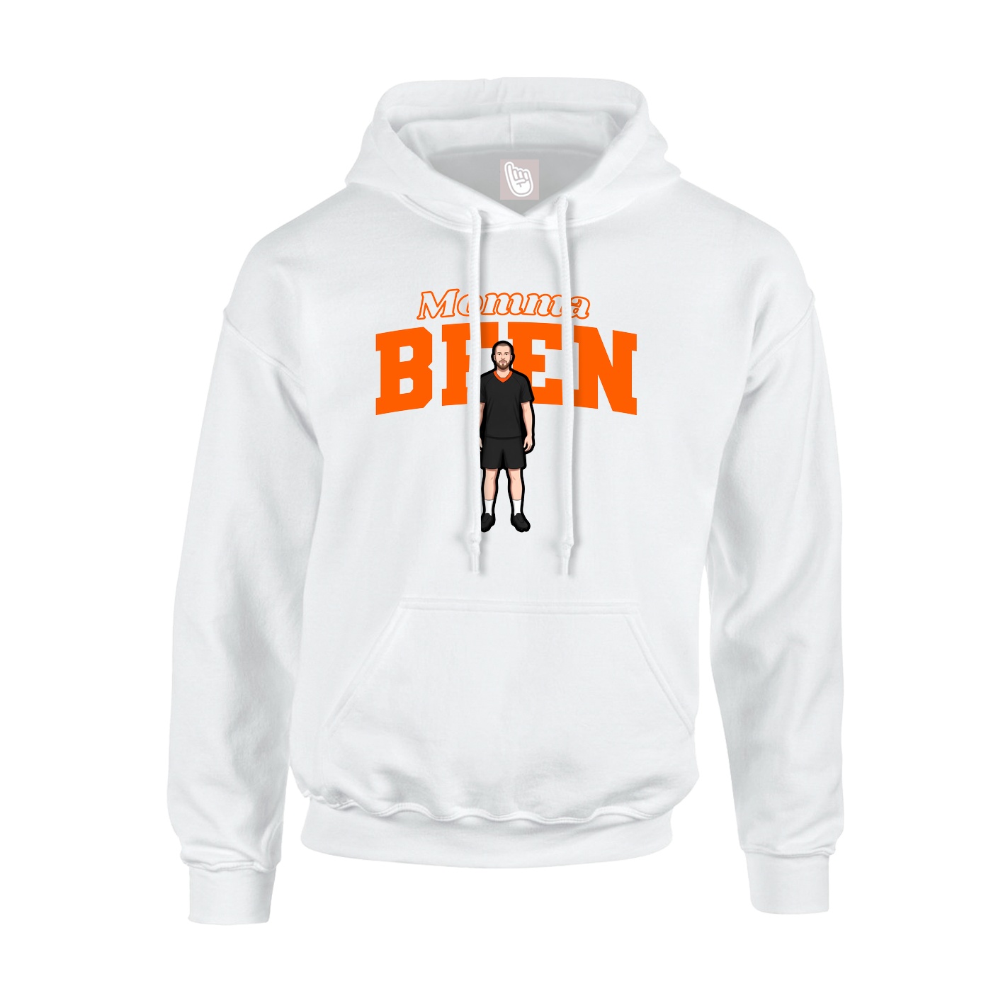 Youth Hoodie — Mothers Day Block in White
