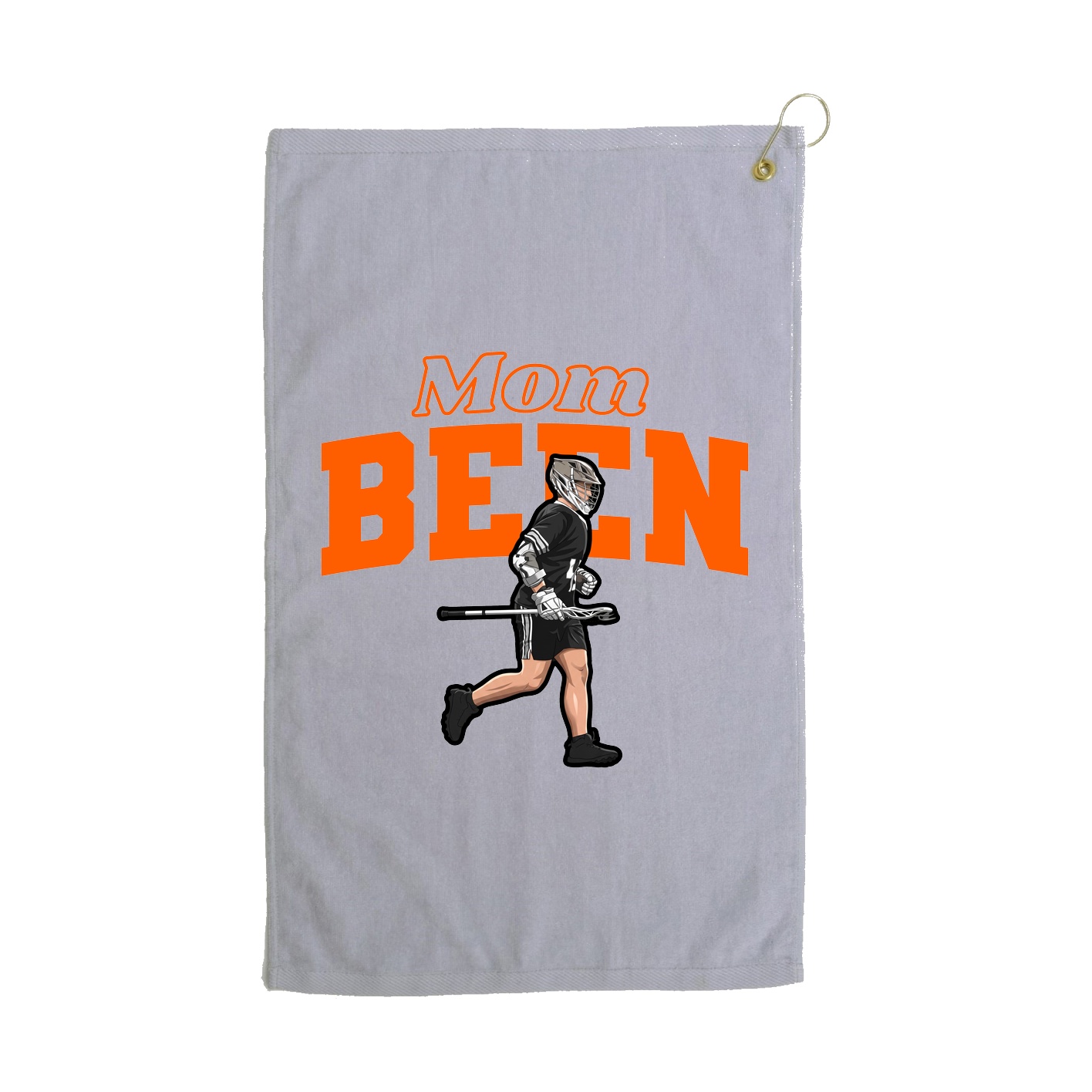 Golf Towel — Mothers Day Block in Grey