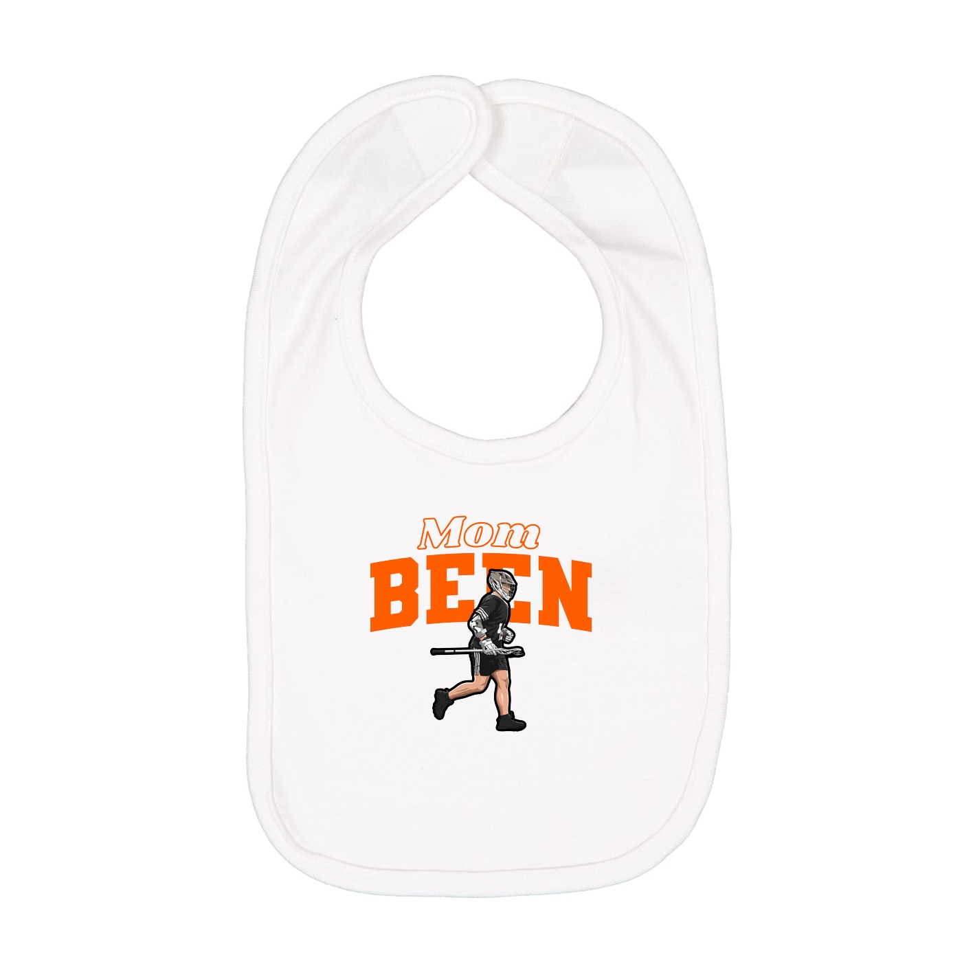 Infant Bib — Mothers Day Block in White