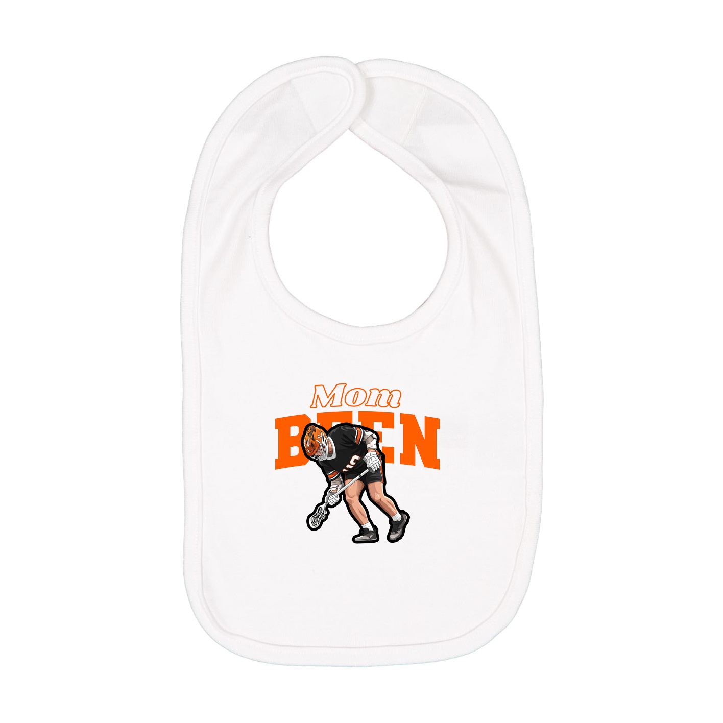 Infant Bib — Mothers Day Block in White