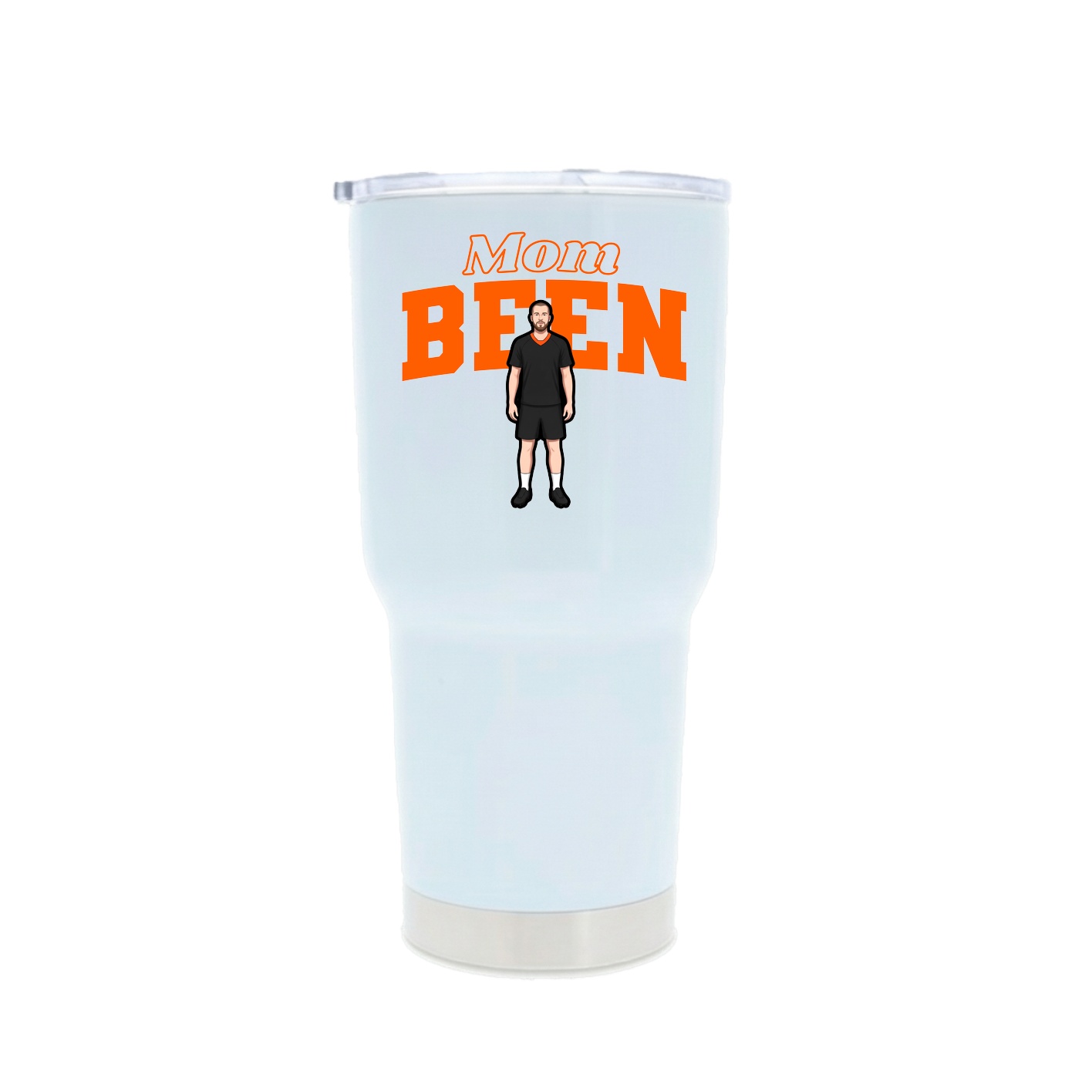 30oz Stainless Steel Tumbler — Mothers Day Block in White