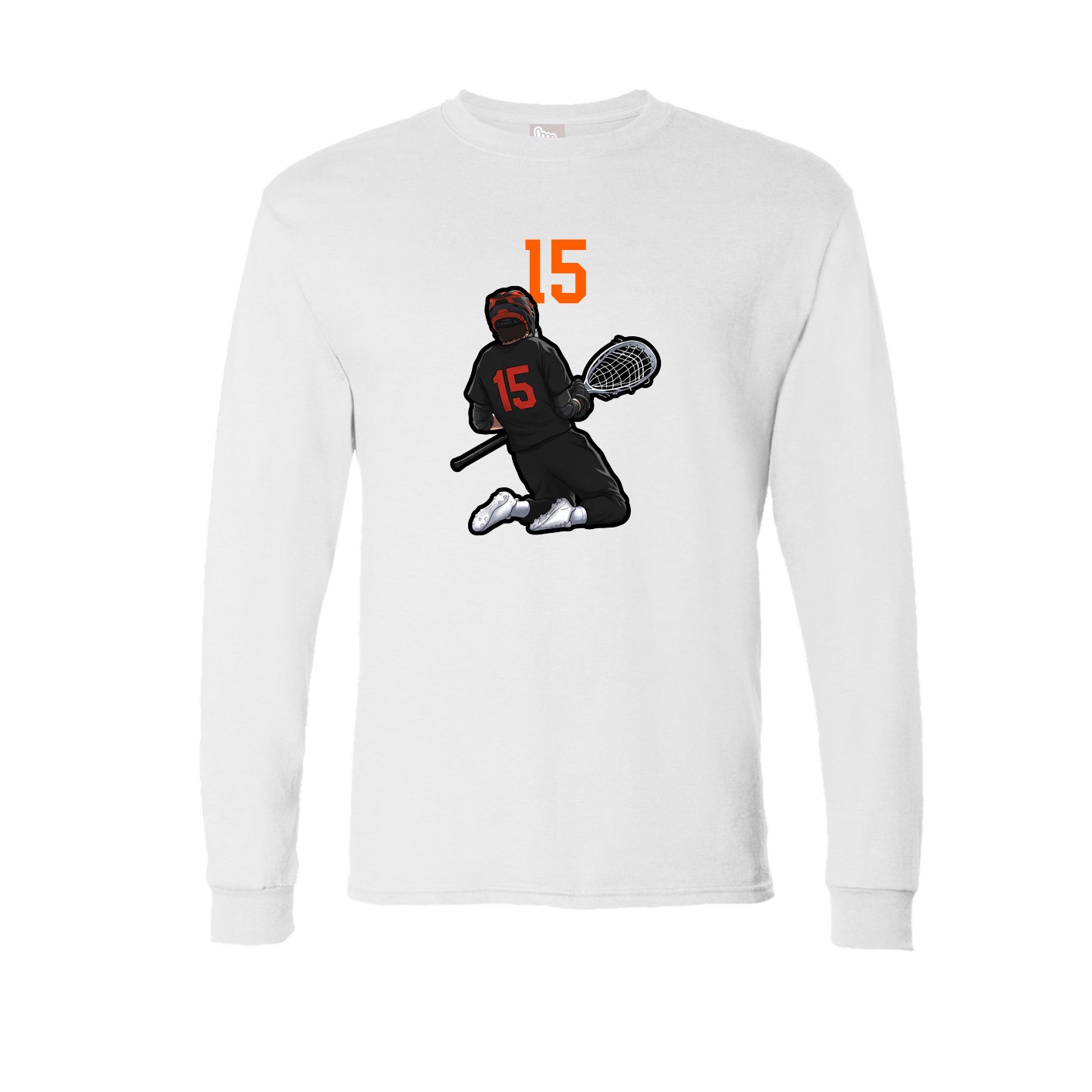 Long Sleeve Tee — Number Top in White