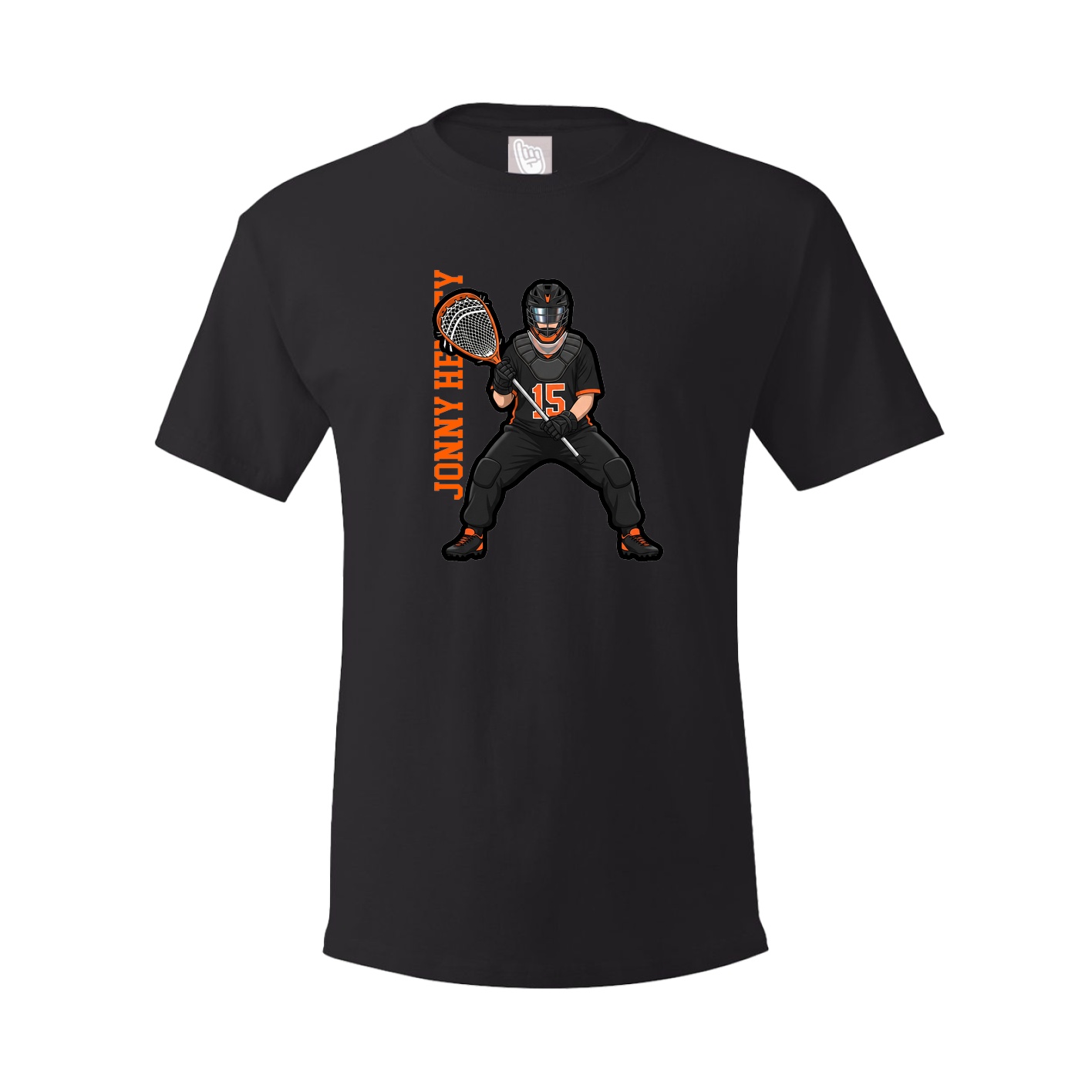 Tee — Name Vertical in Black
