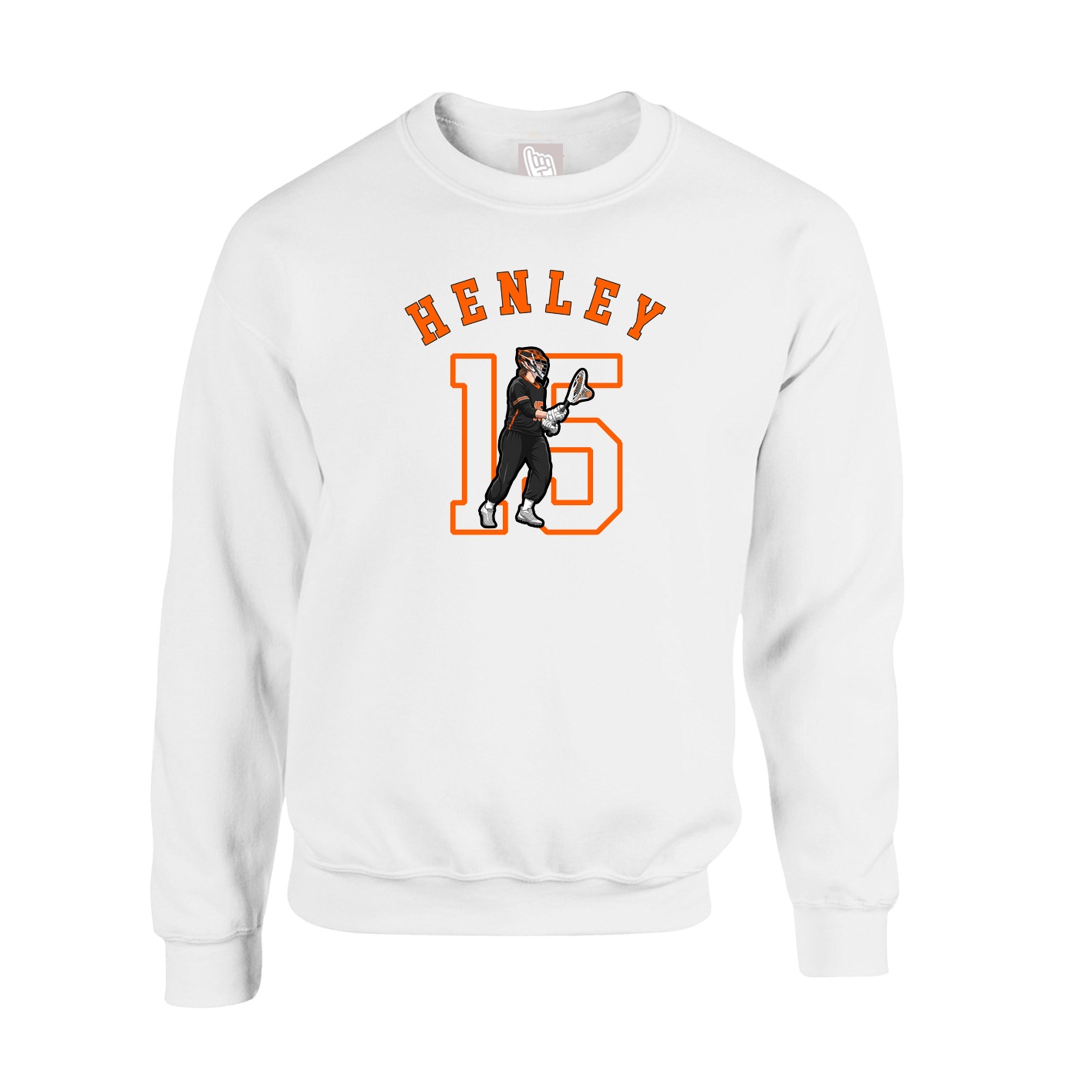 Fleece Crew — Shirsey Arch in White