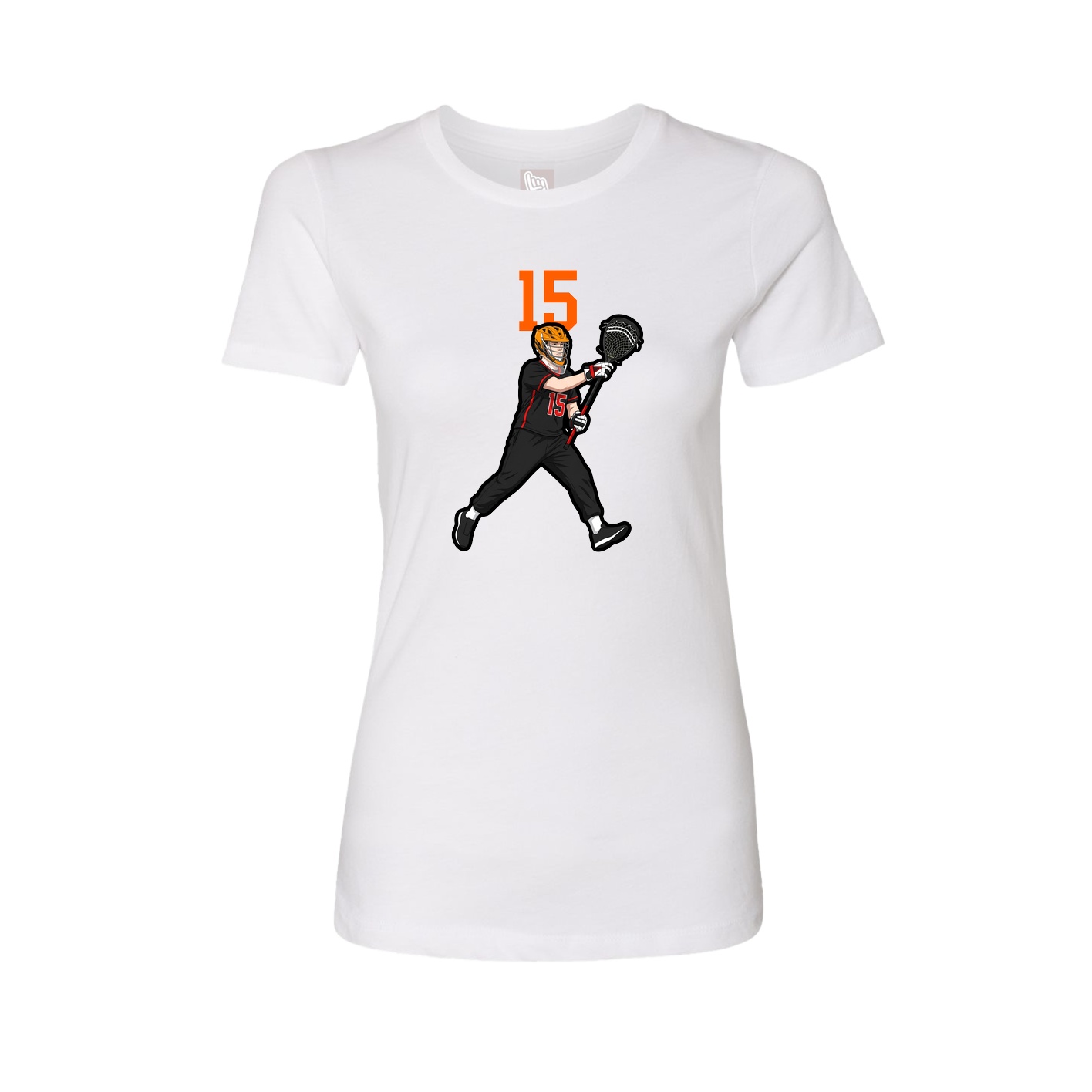 Womens Tee — Number Top in White