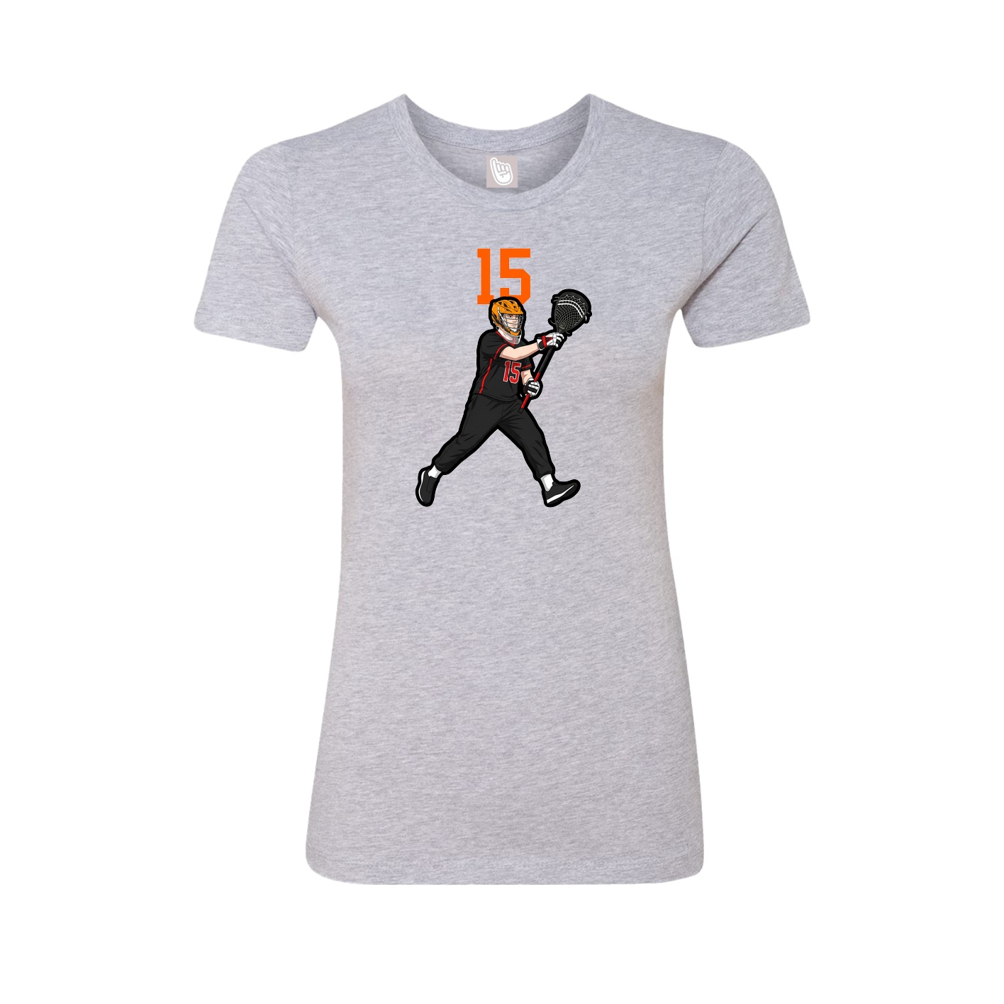 Womens Tee — Number Top in Grey