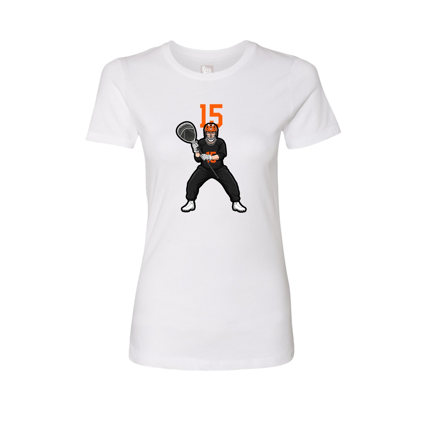 Womens Tee — Number Top in White