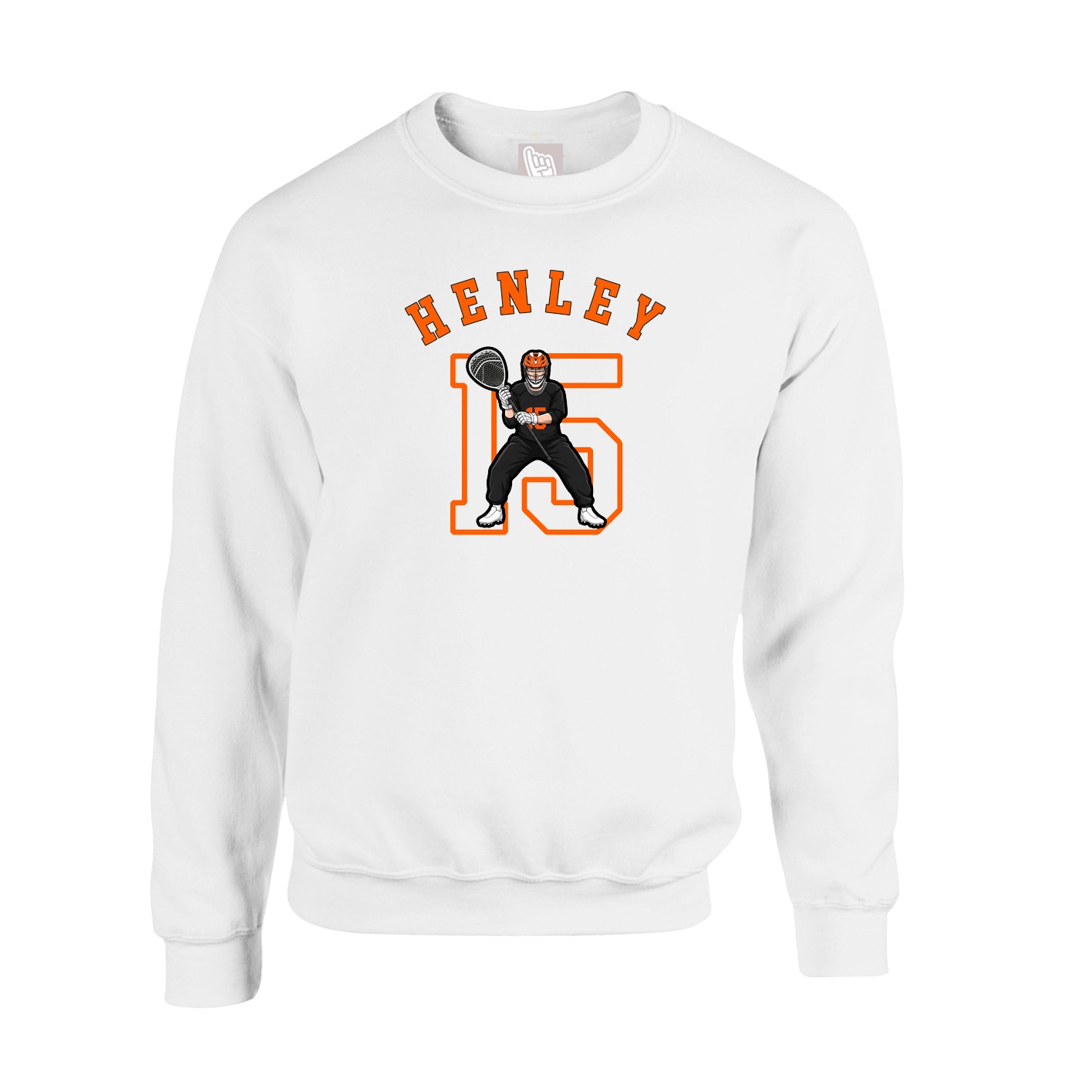 Fleece Crew — Shirsey Arch in White