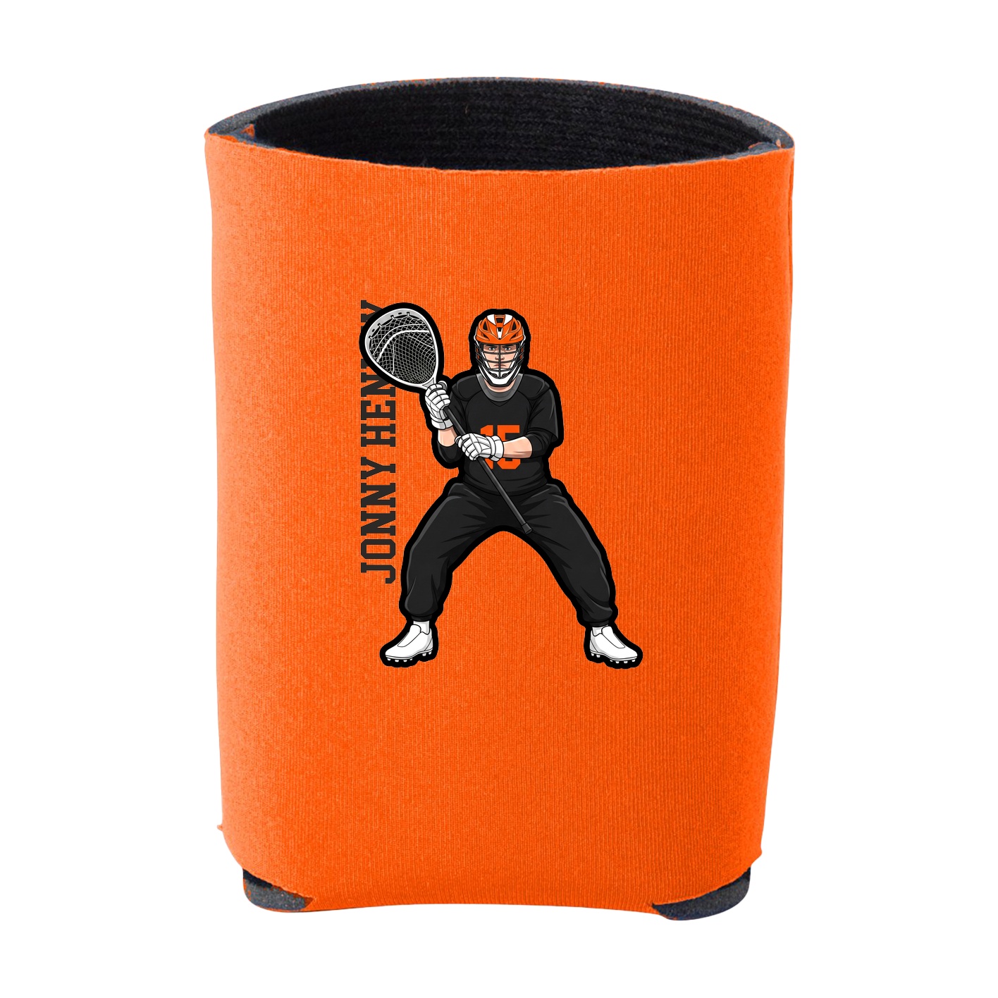 Can Holder — Name Vertical in Orange