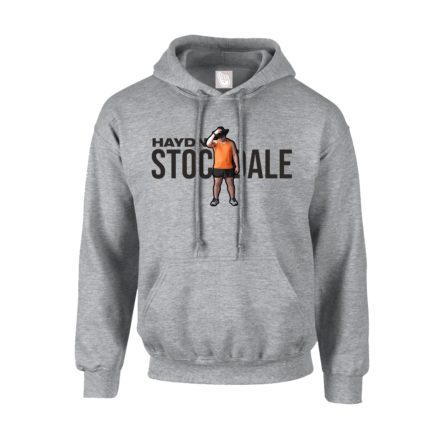 Hoodie — Player Name in Grey