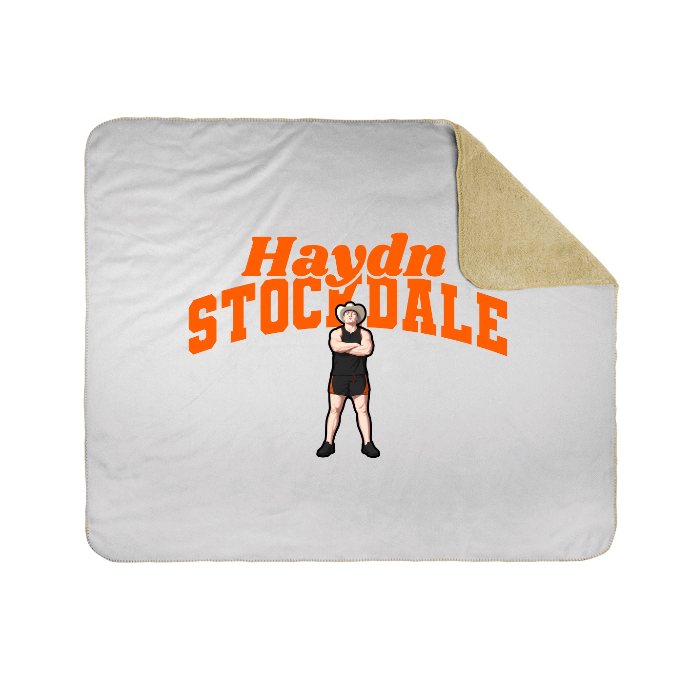 Throw Blanket — Signature Arch in White