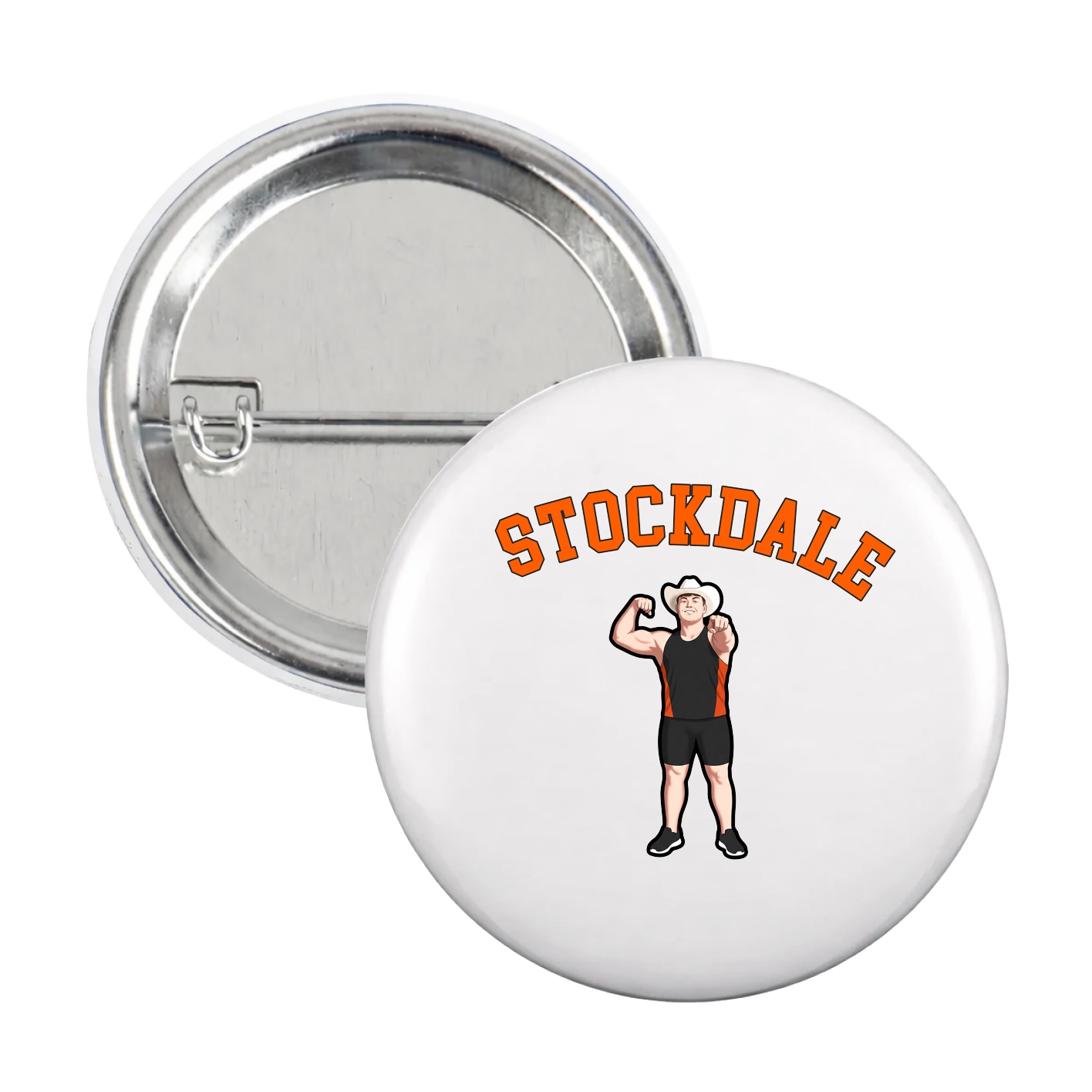 Game Day Button — Shirsey Arch in White