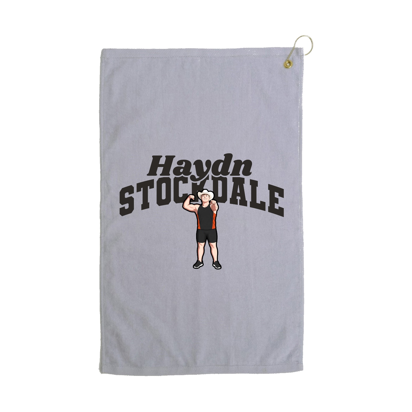 Golf Towel — Signature Arch in Grey