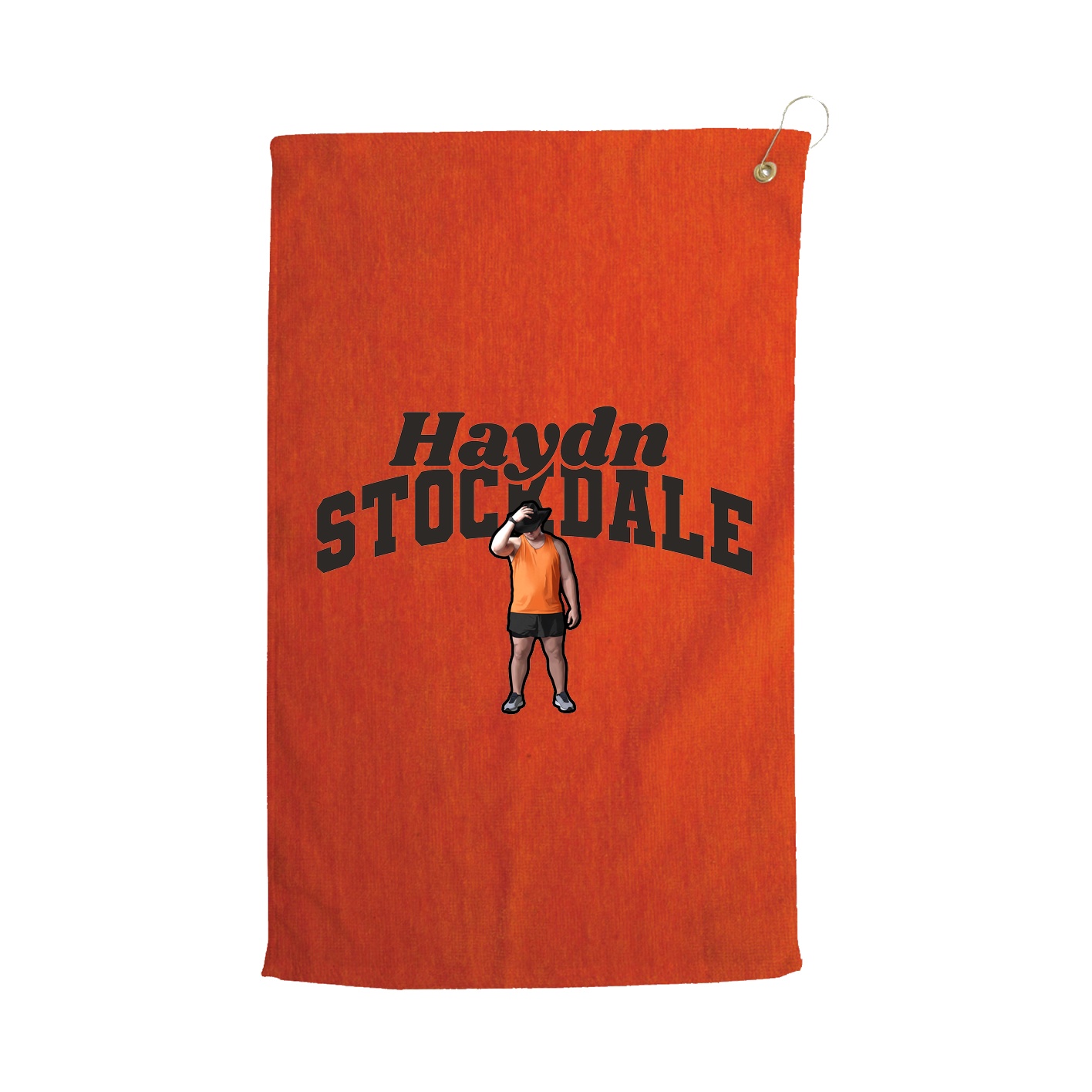 Golf Towel — Signature Arch in Orange