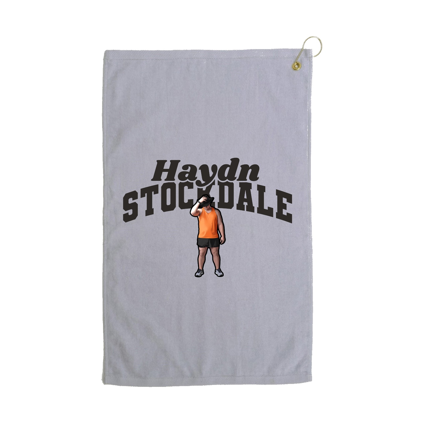 Golf Towel — Signature Arch in Grey