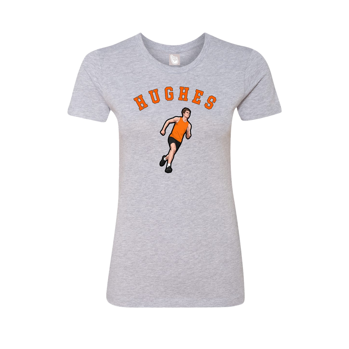 Fitted Women's Tee — Shirsey Arch in Grey