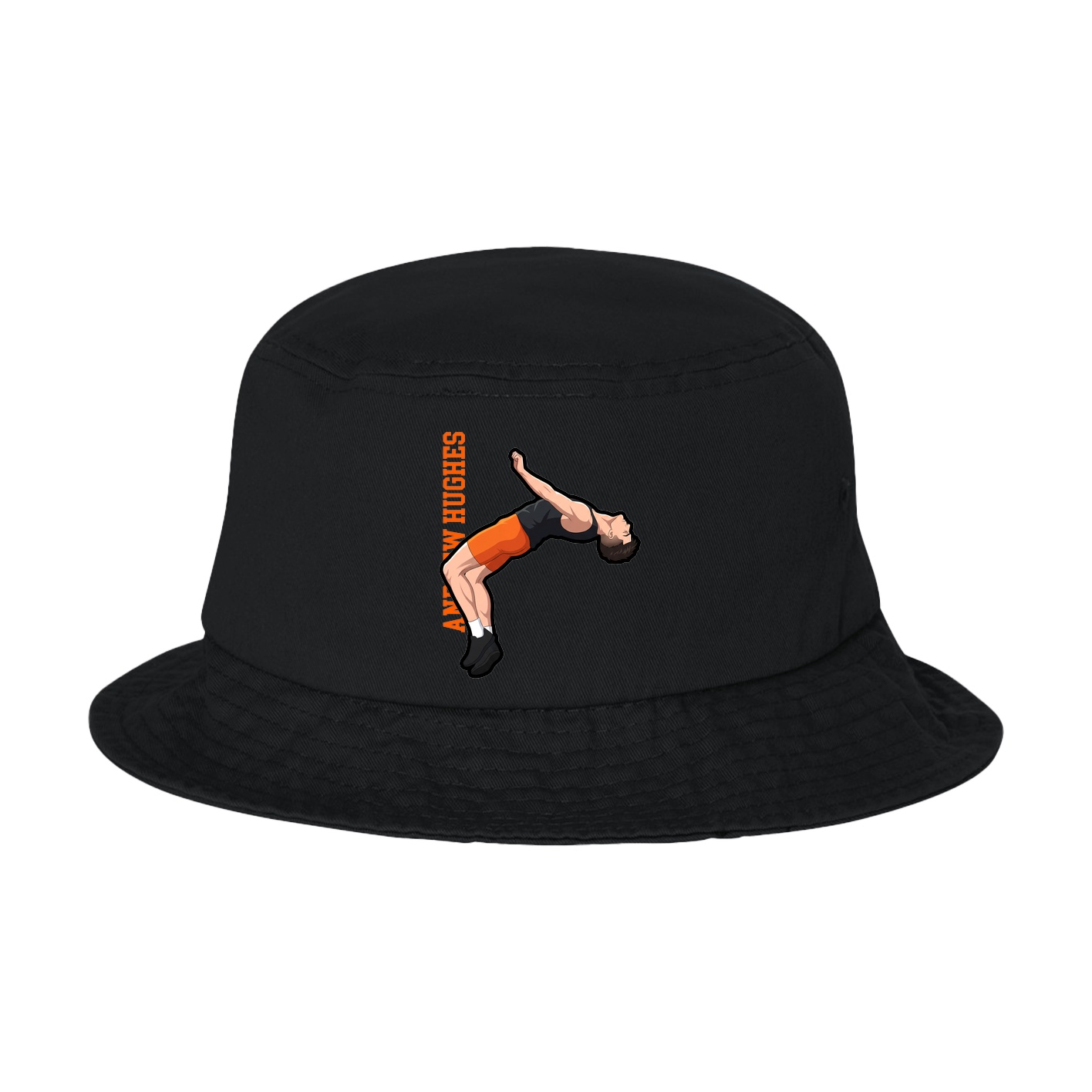 Bucket Cap — Name Vertical in Black