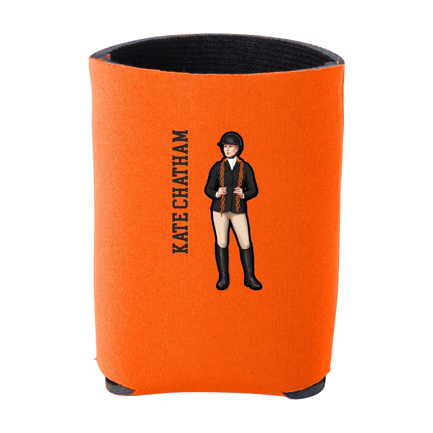 Can Holder — Name Vertical in Orange