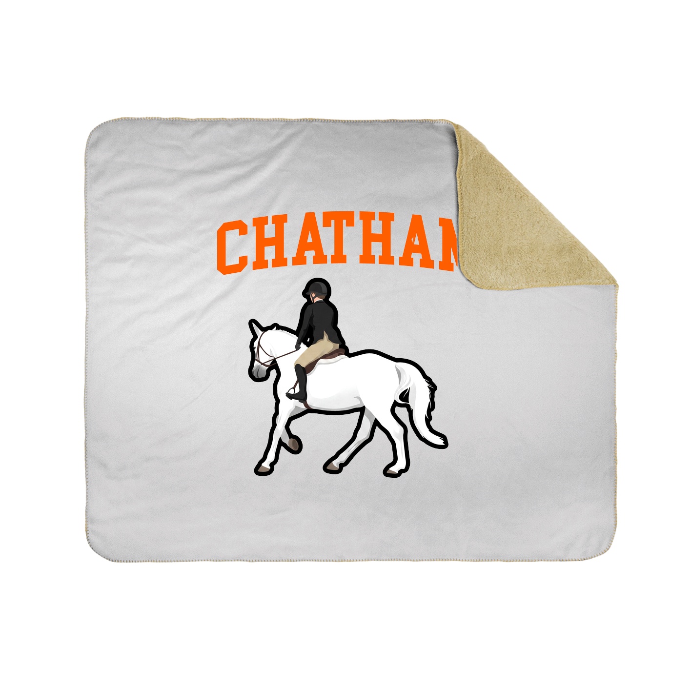 Throw Blanket — Shirsey in White