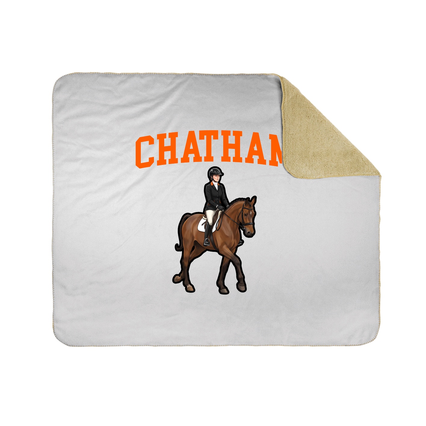 Throw Blanket — Shirsey in White
